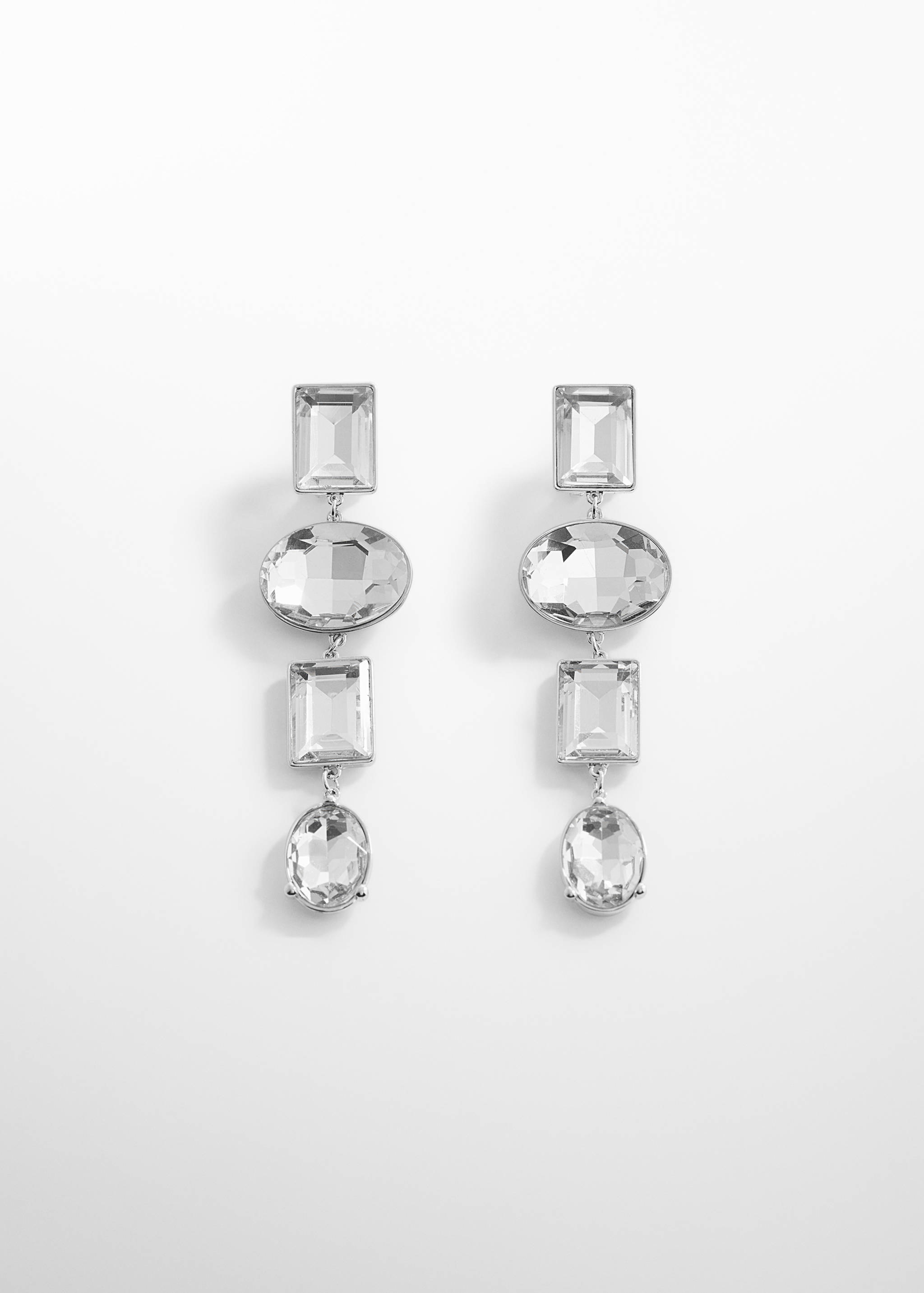 Серьги с подвесками из кристаллов - Изделие без модели