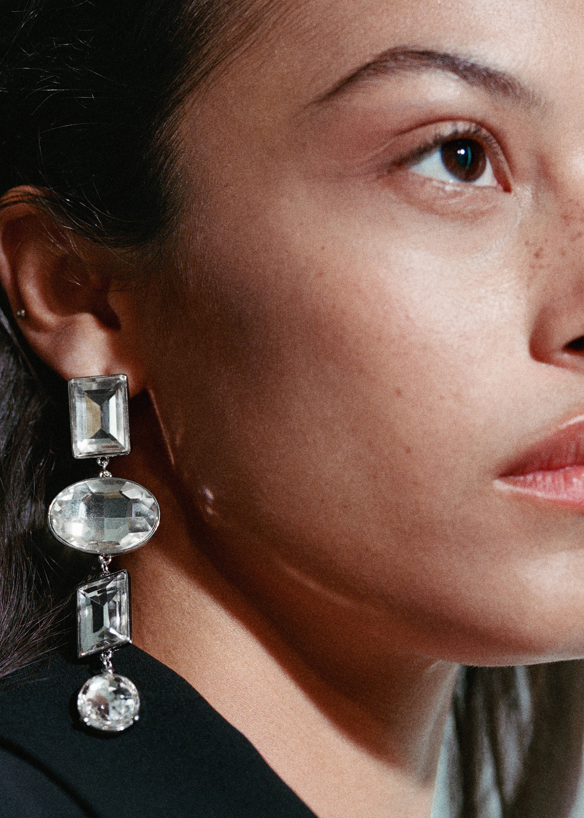 Серьги с подвесками из кристаллов - Деталь изделия 6