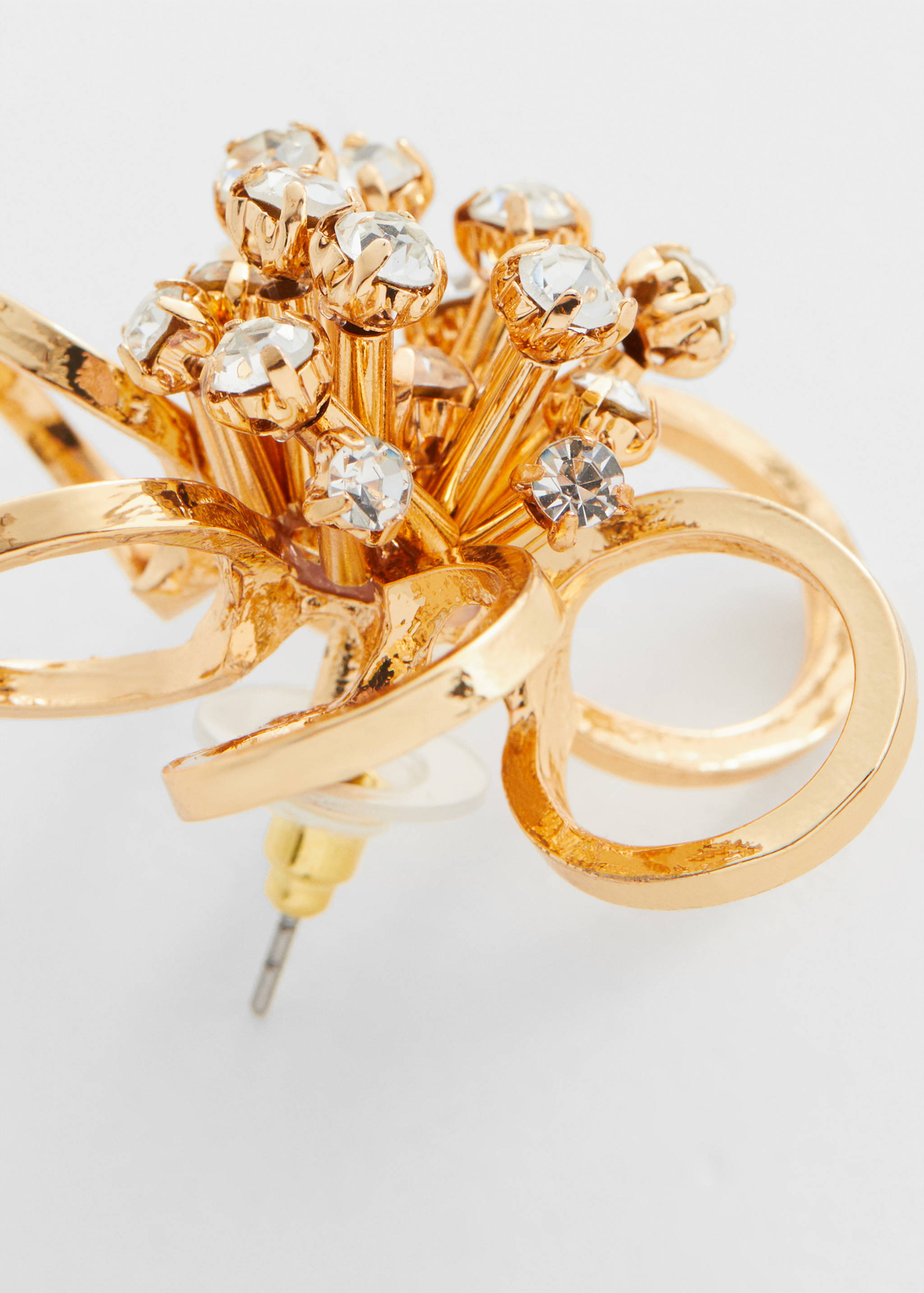 Flower crystal earrings - Details of the article 1