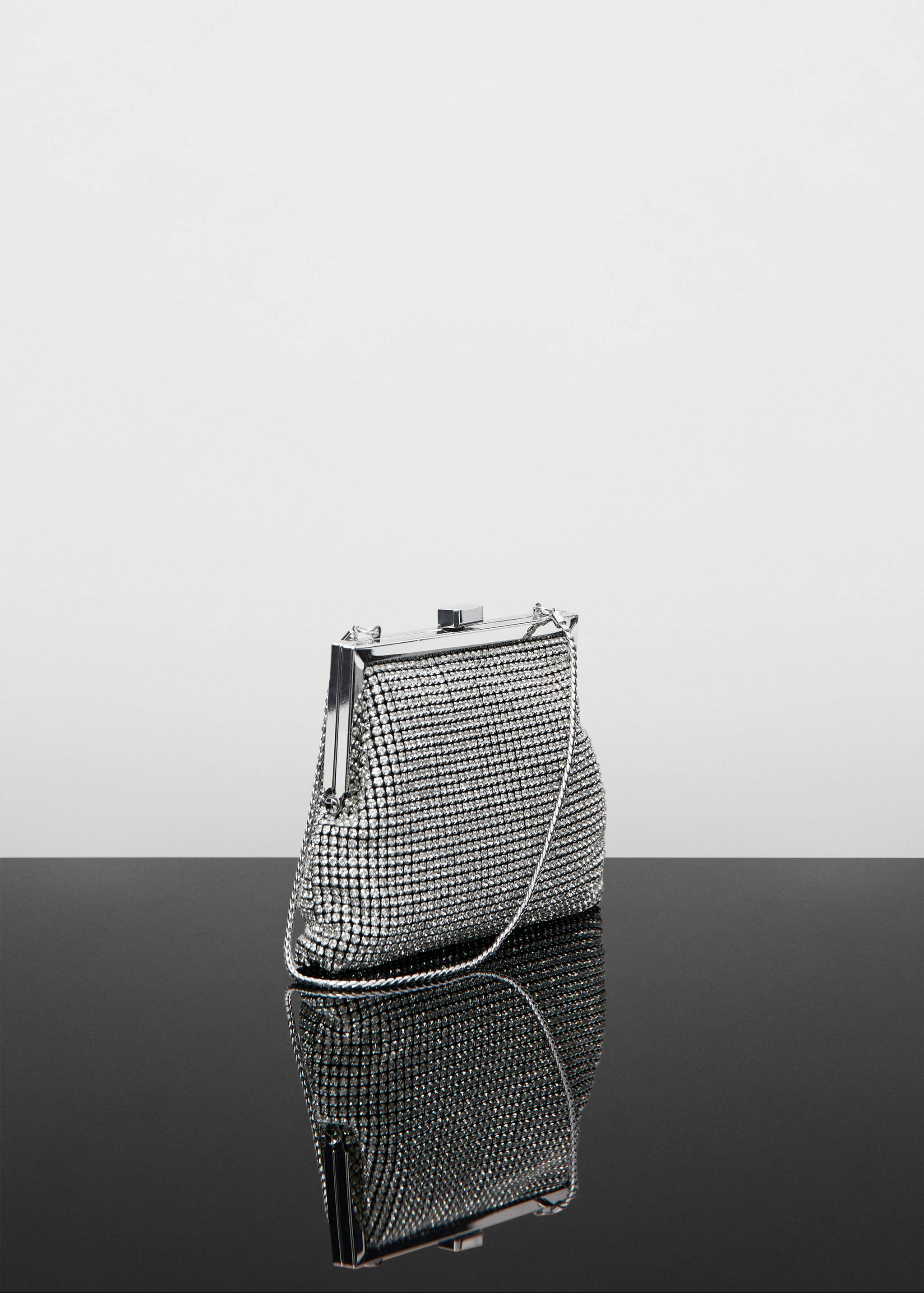 Crystal clutch bag - Medium plane