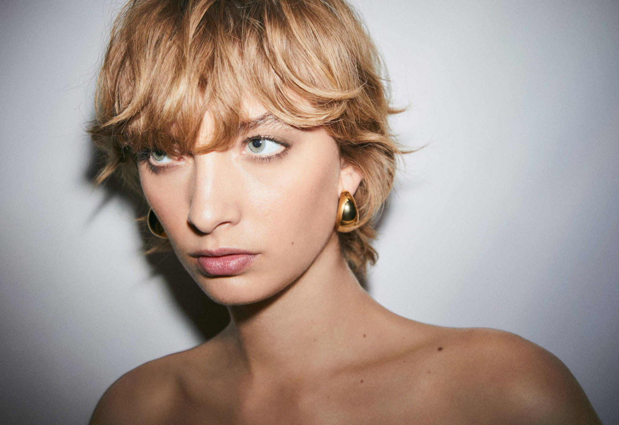 Volume hoop earrings - Panoramic plane