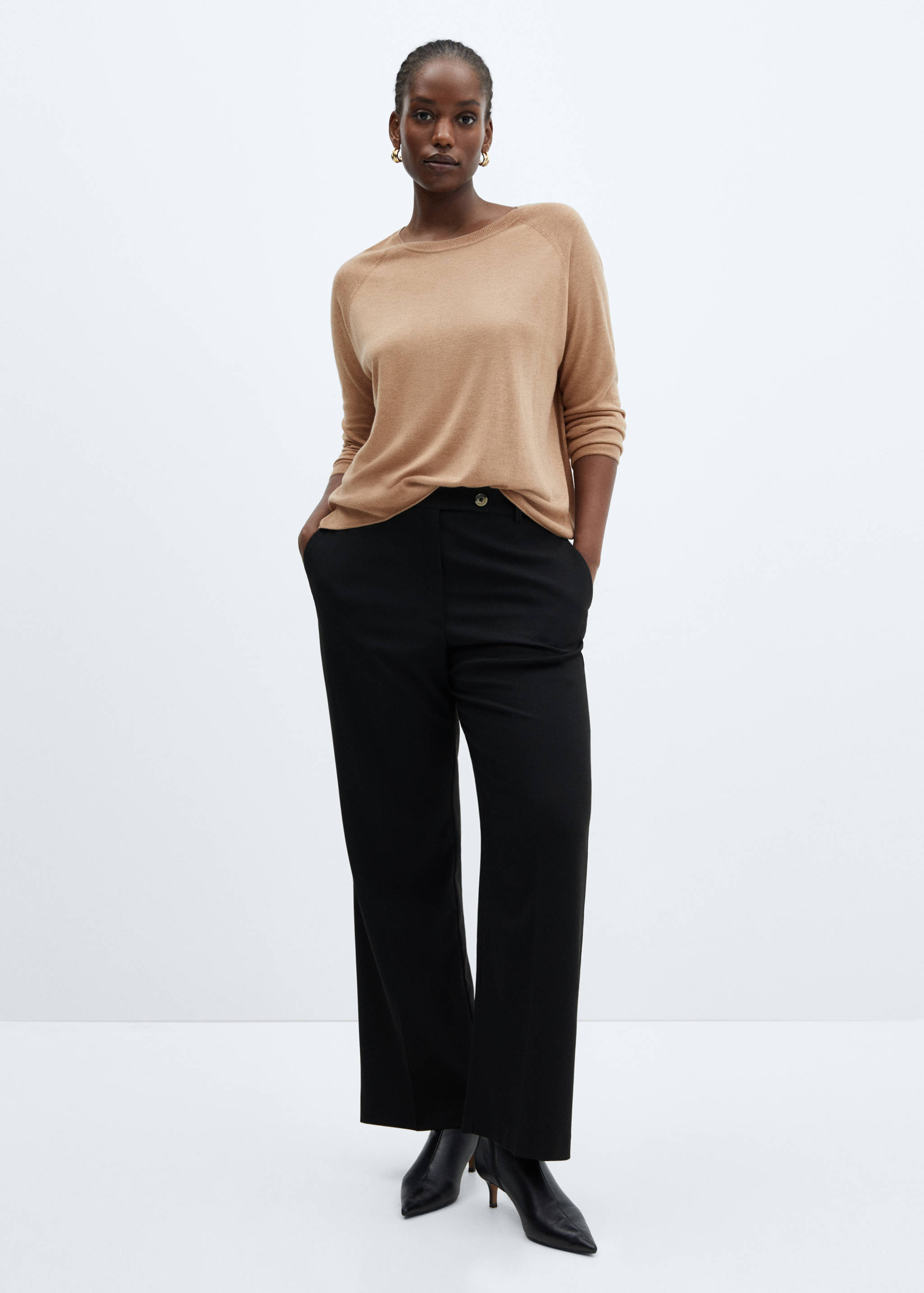 Fine-knit crew-neck sweater - Details of the article 3