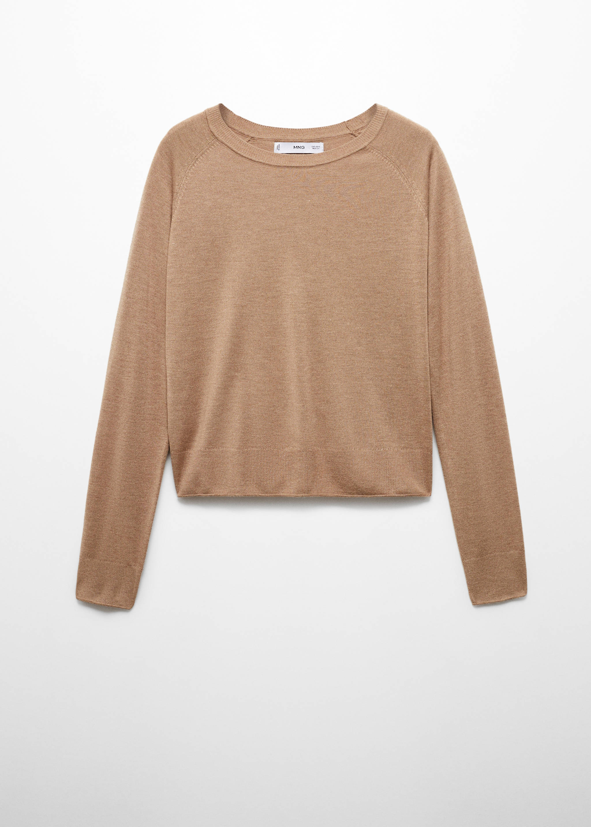 Fine-knit crew-neck sweater - Article without model