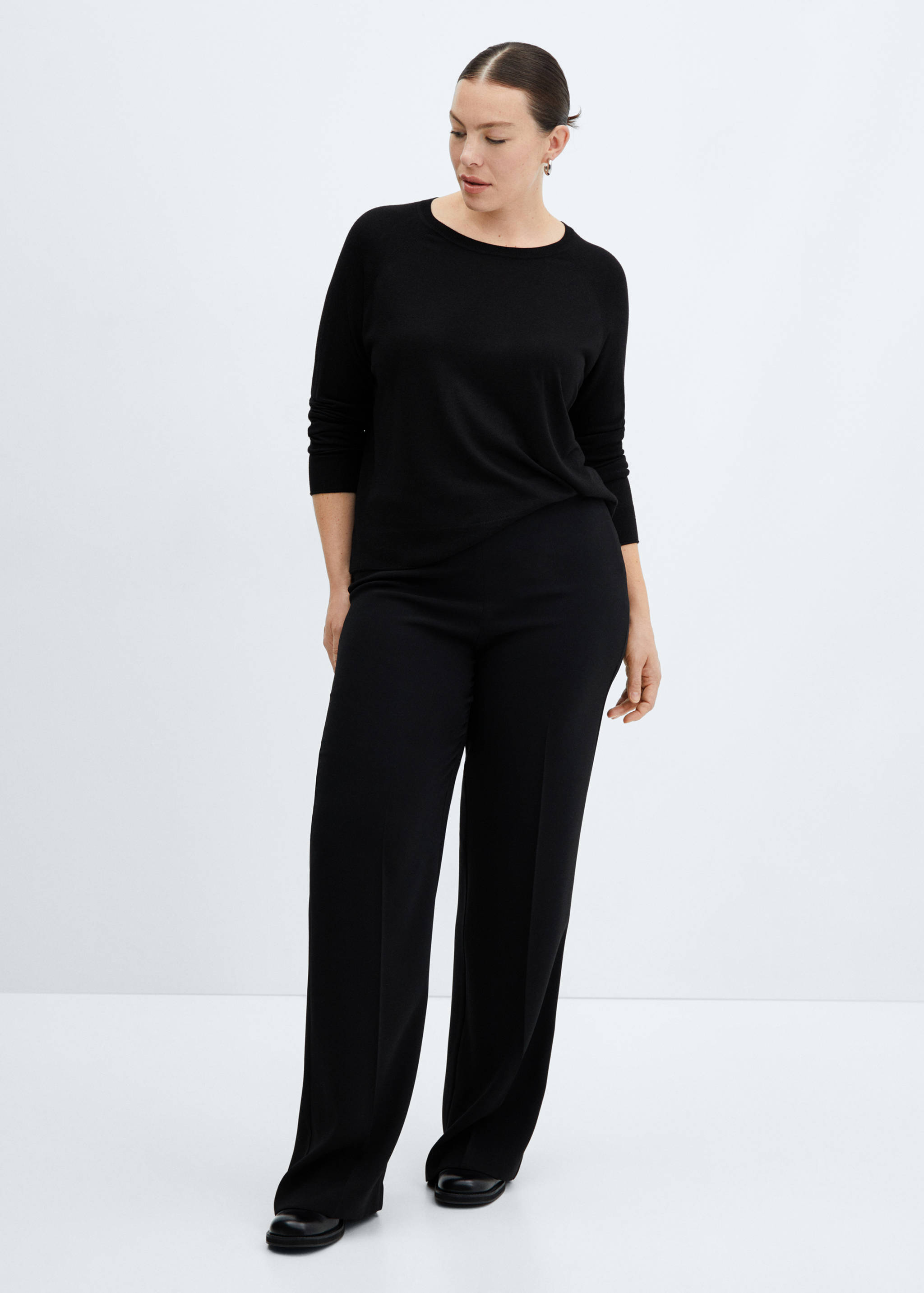 Fine-knit crew-neck sweater - Details of the article 3