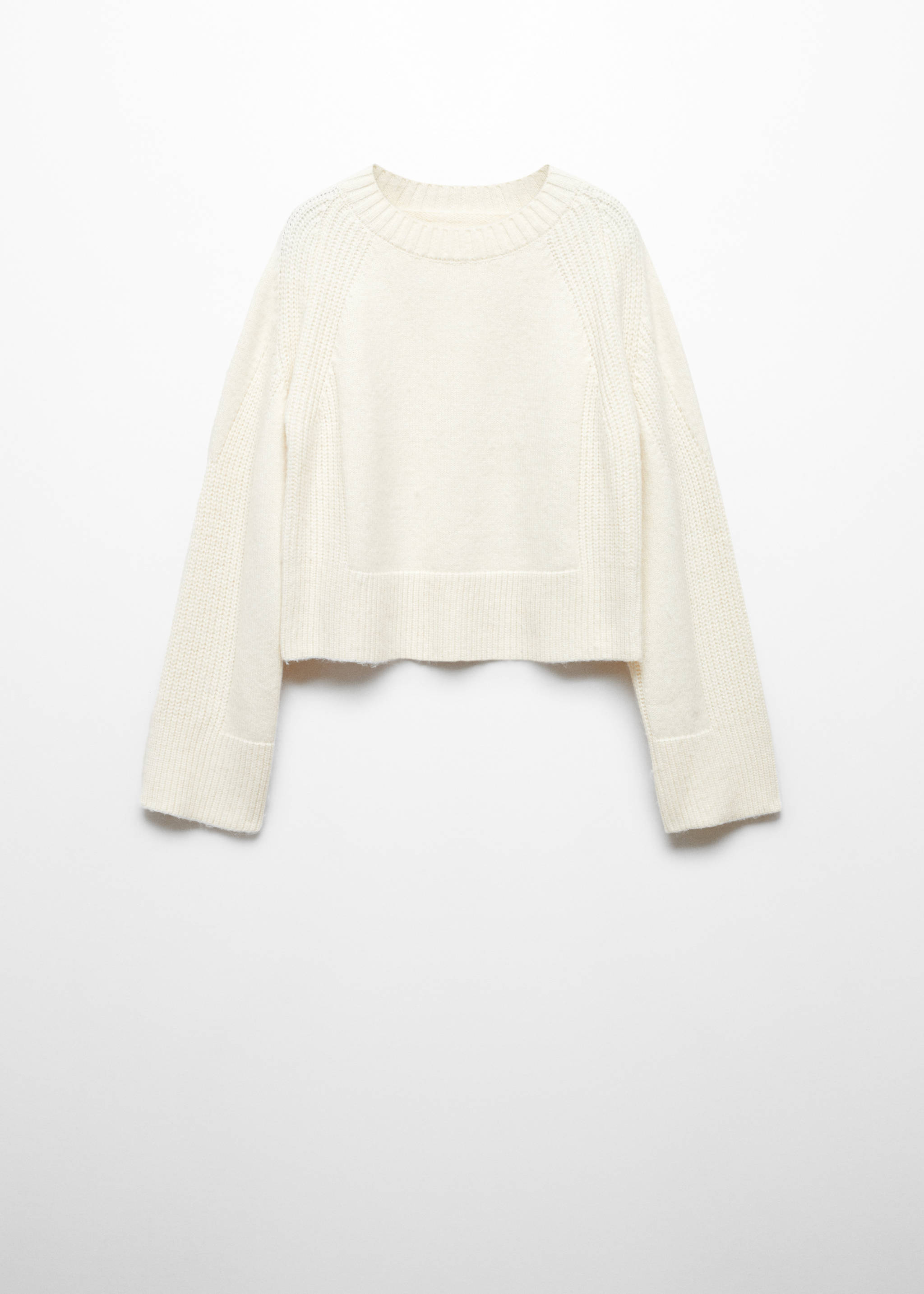Round-neck knitted sweater - Article without model
