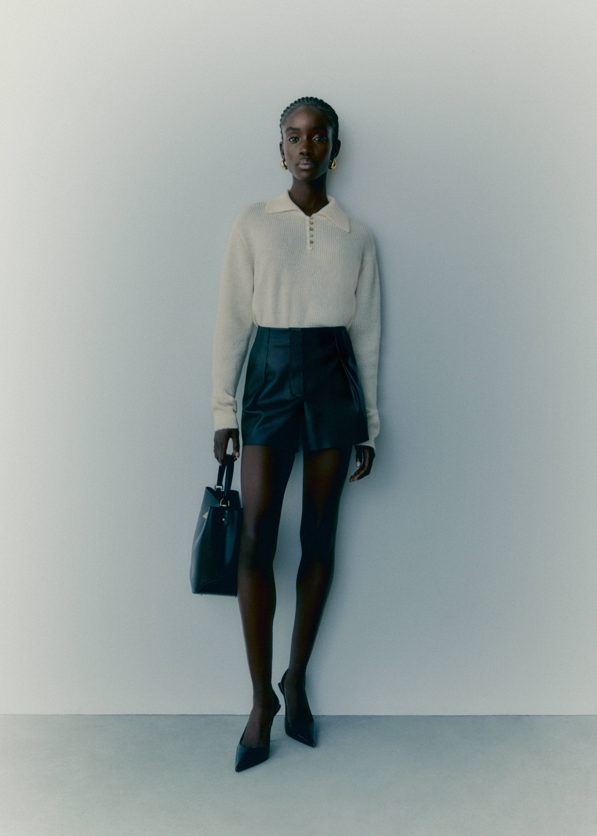 Knitted polo-neck sweater - Details of the article 6