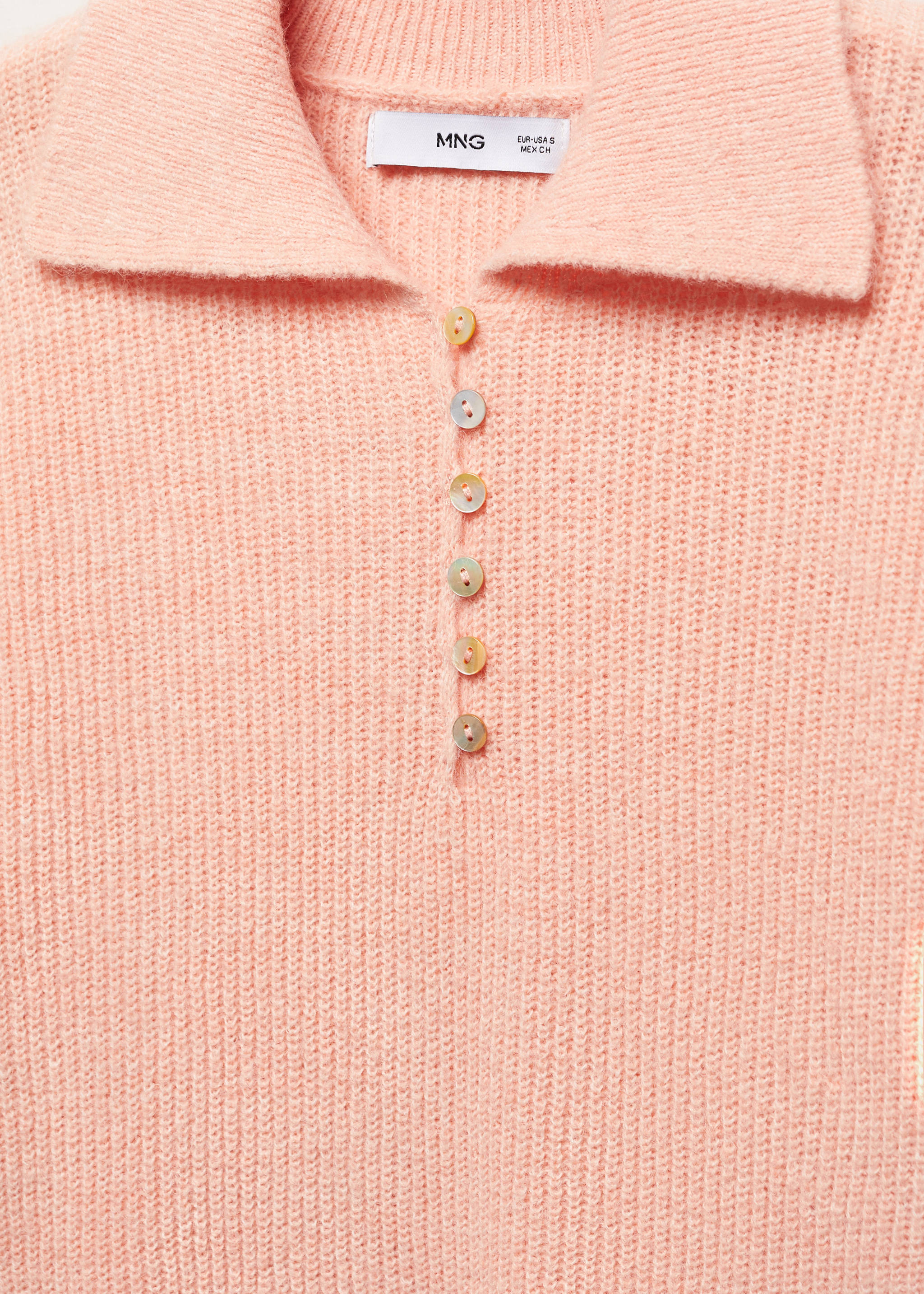 Knitted polo-neck sweater - Details of the article 8
