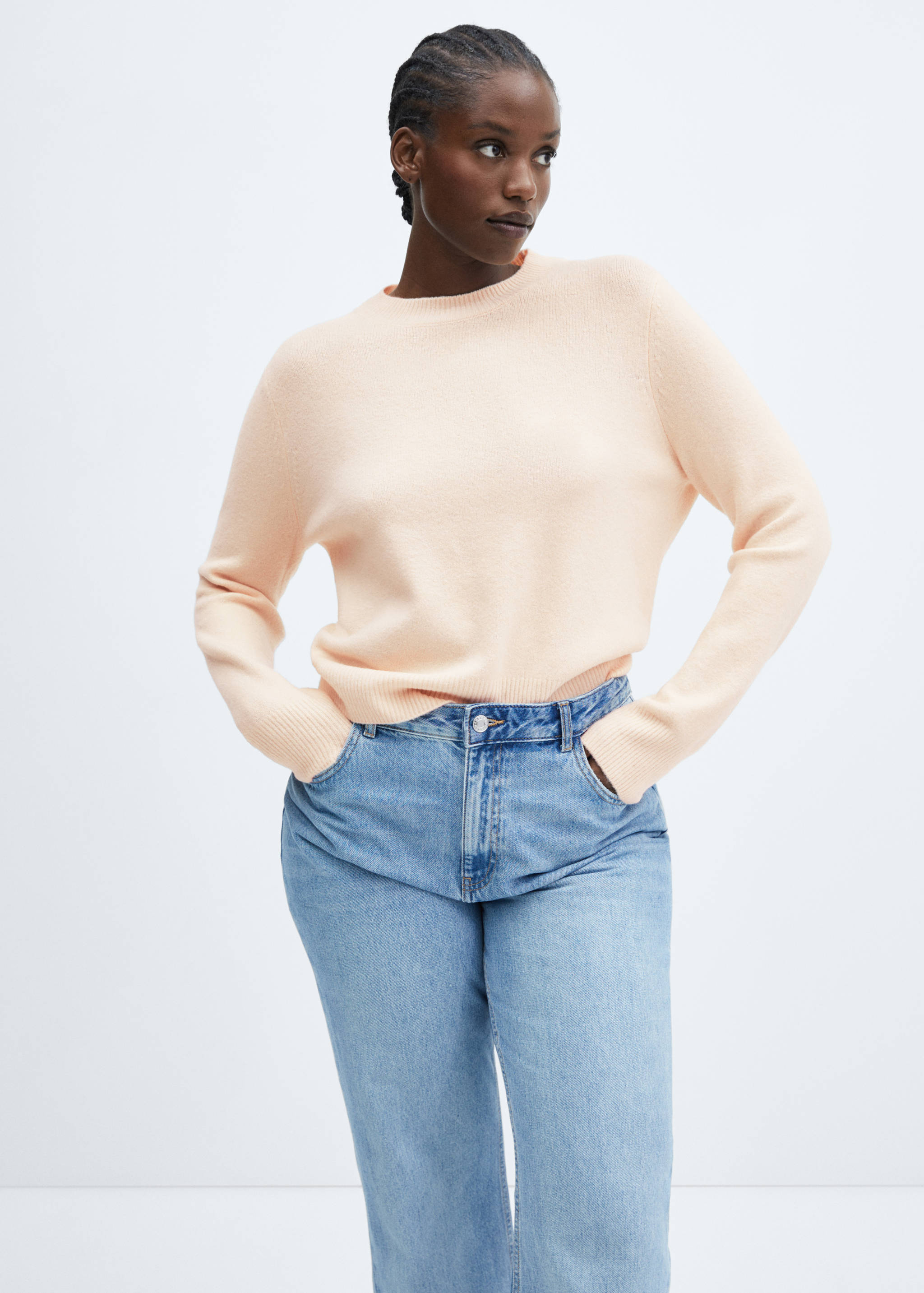 Round-neck knitted sweater - Details of the article 5