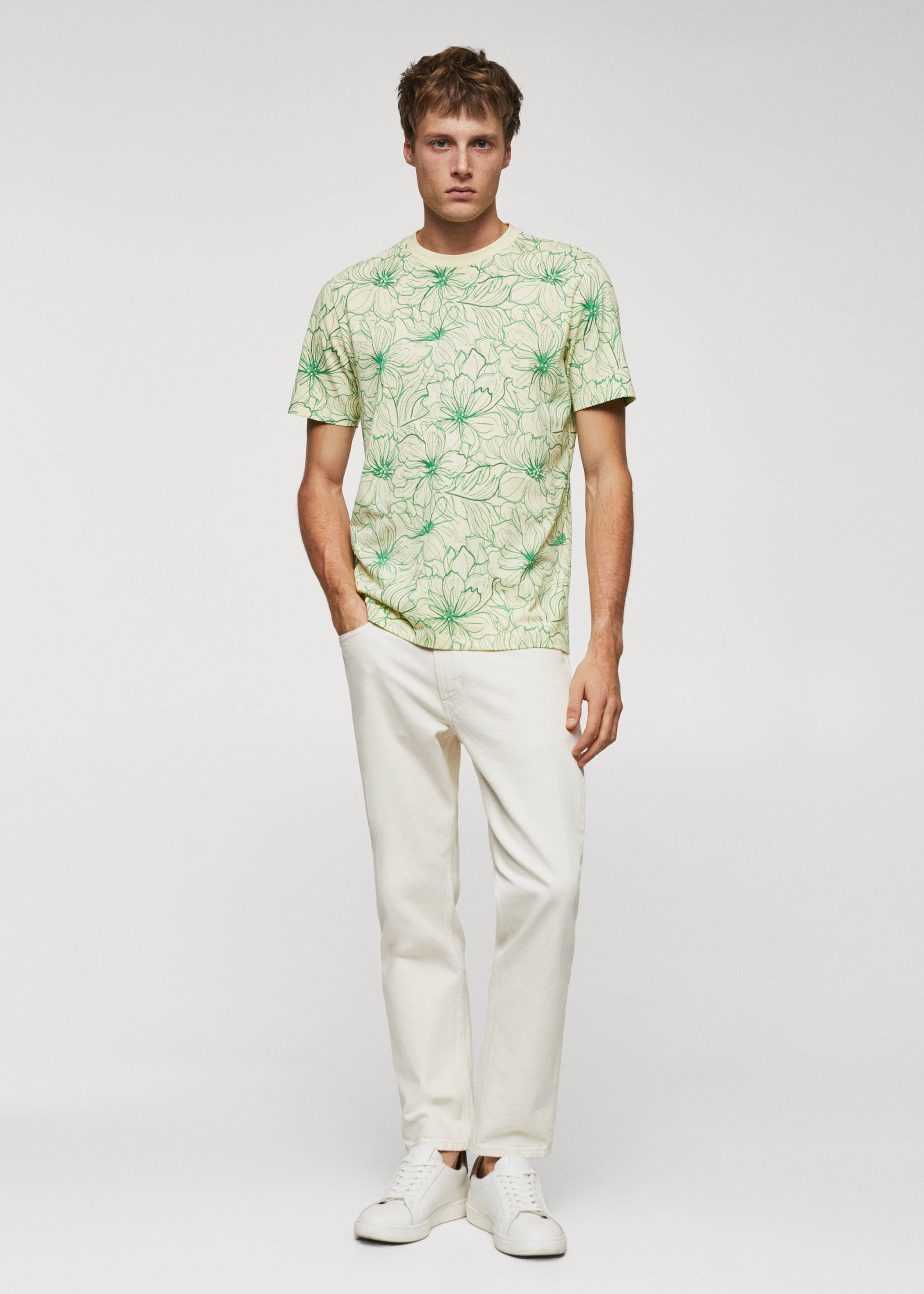 Floral print T-shirt - General plane