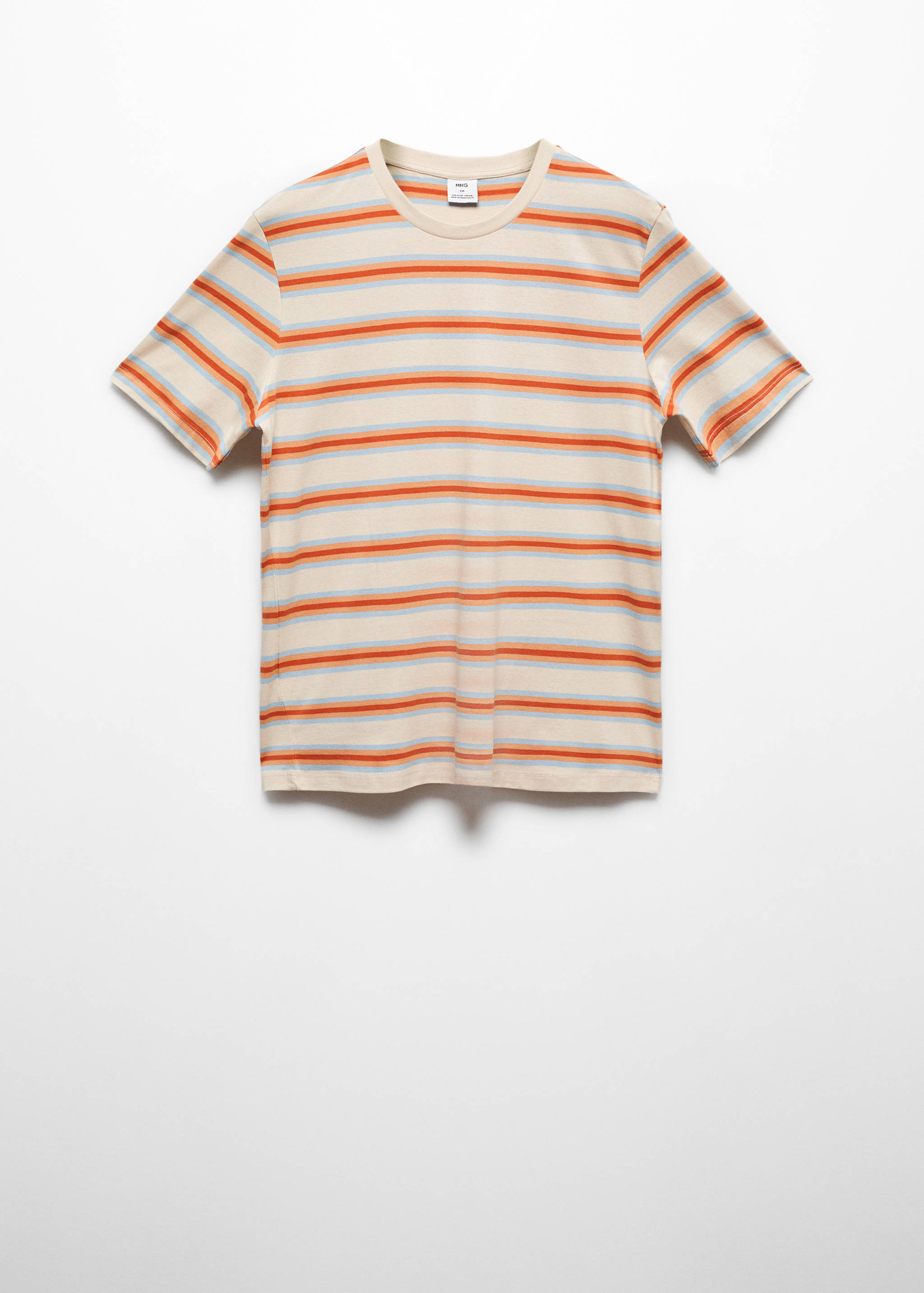 T-shirt 100 % coton rayures - Article sans modèle