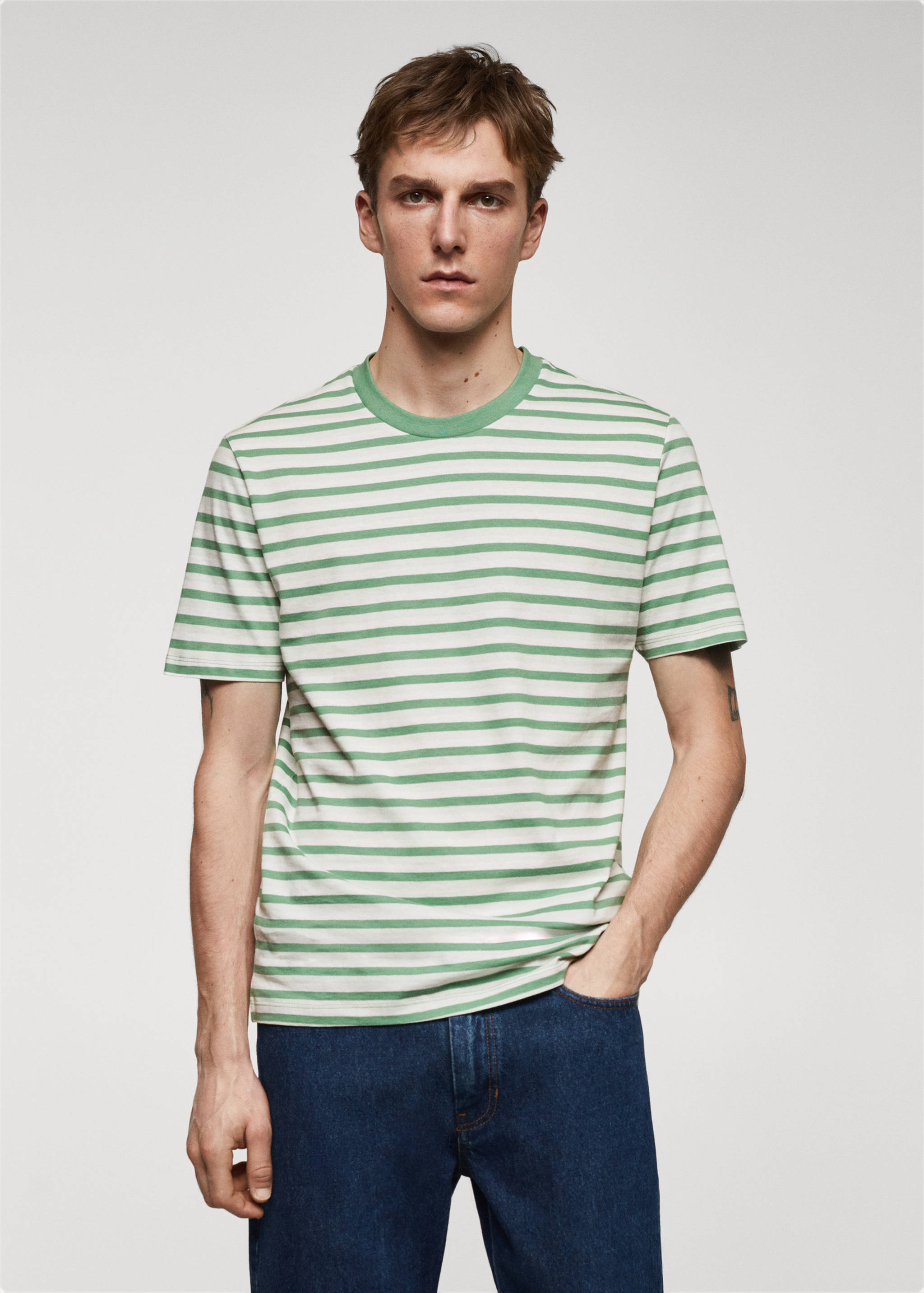 T-shirt 100 % coton imprimé - Plan moyen