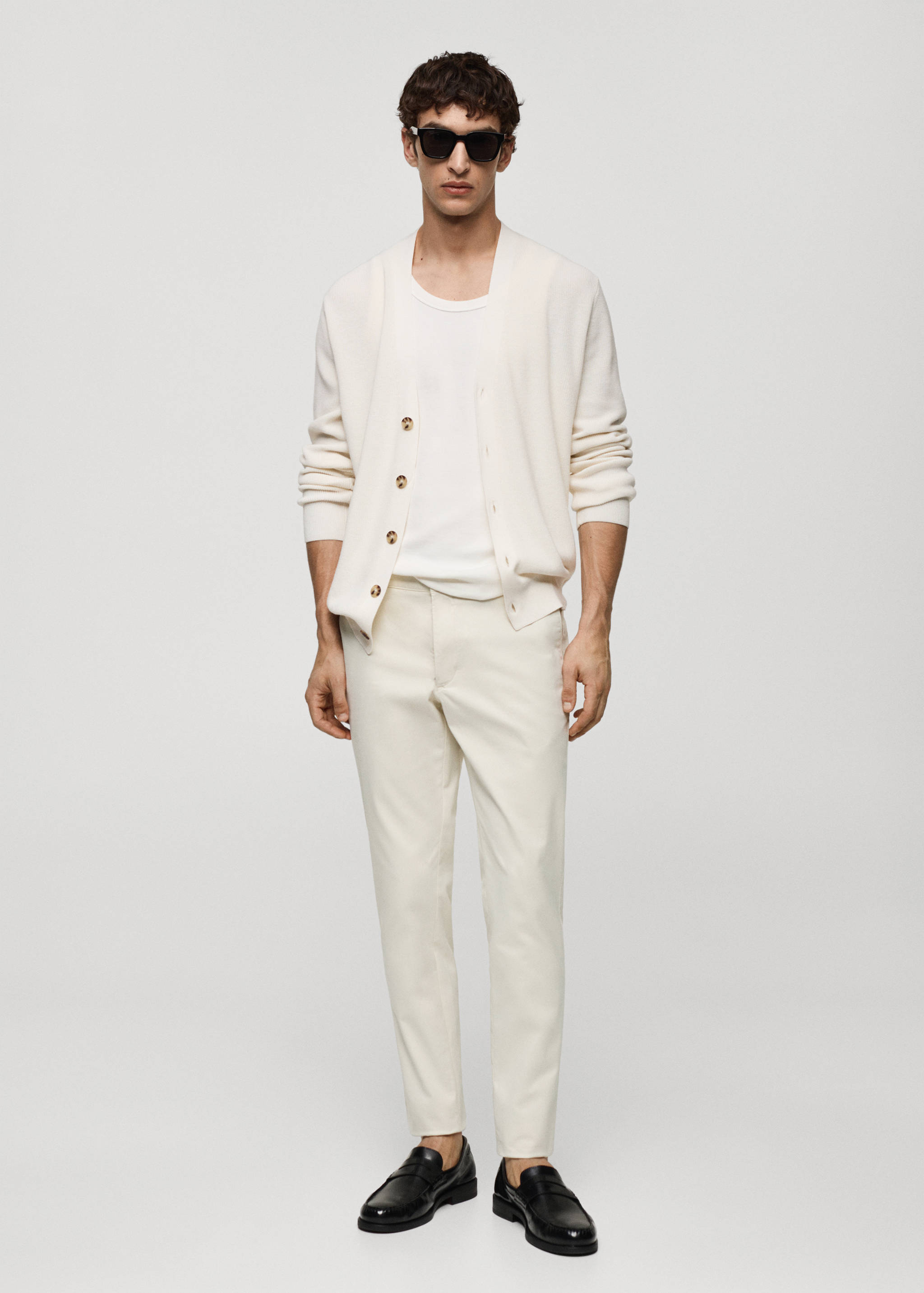 Slim fit serge chino pants - General plane