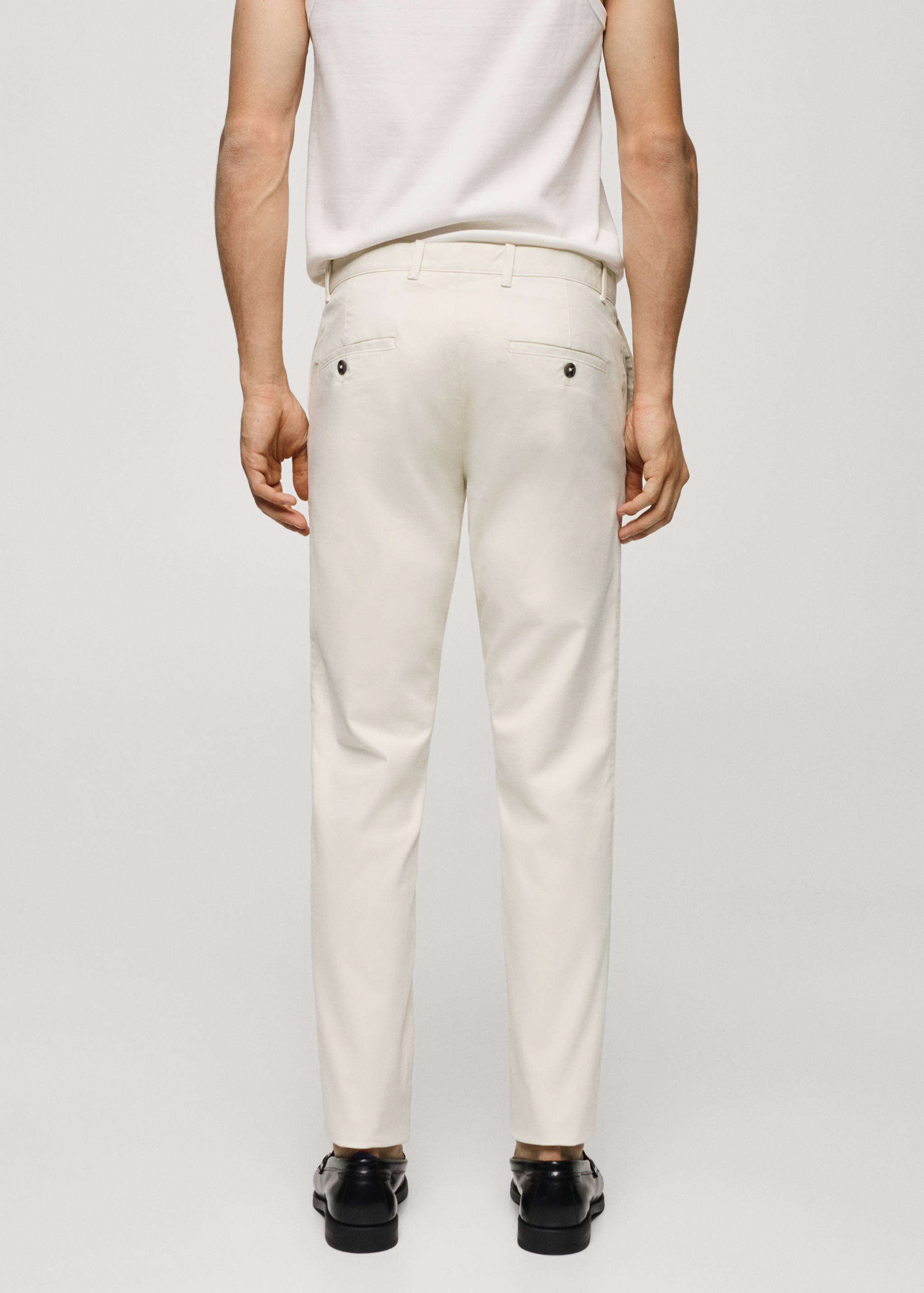 Slim fit serge chino pants - Reverse of the article