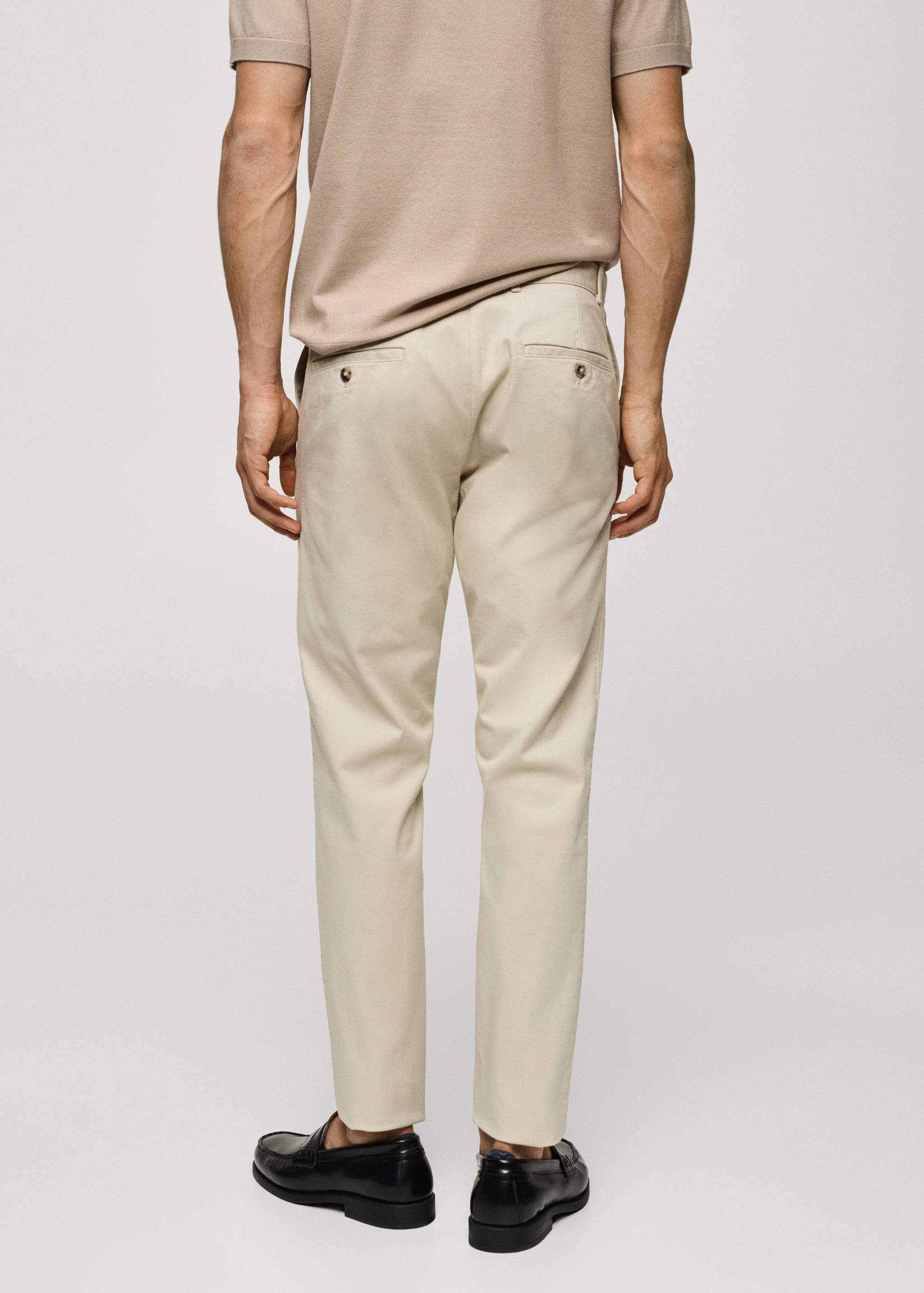Slim fit serge chino pants - Reverse of the article