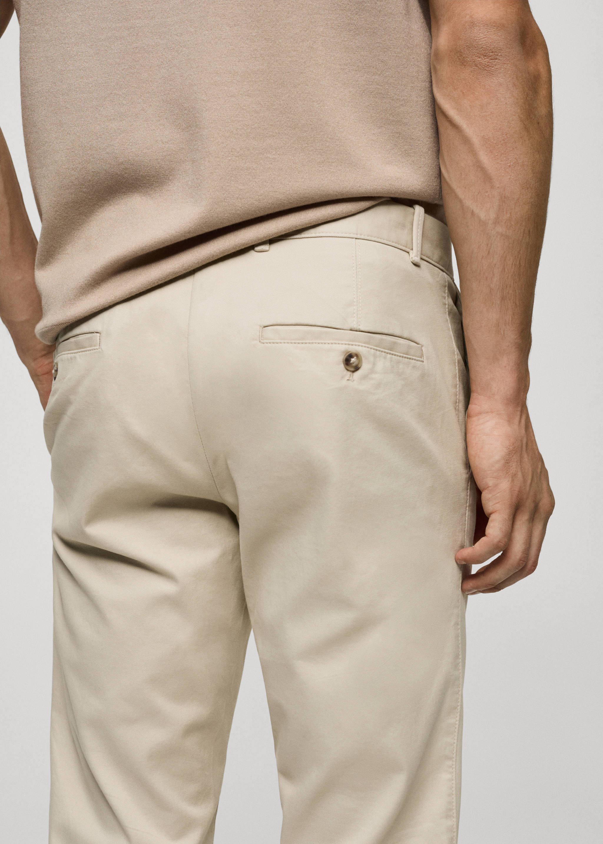 Slim fit serge chino pants - Details of the article 4