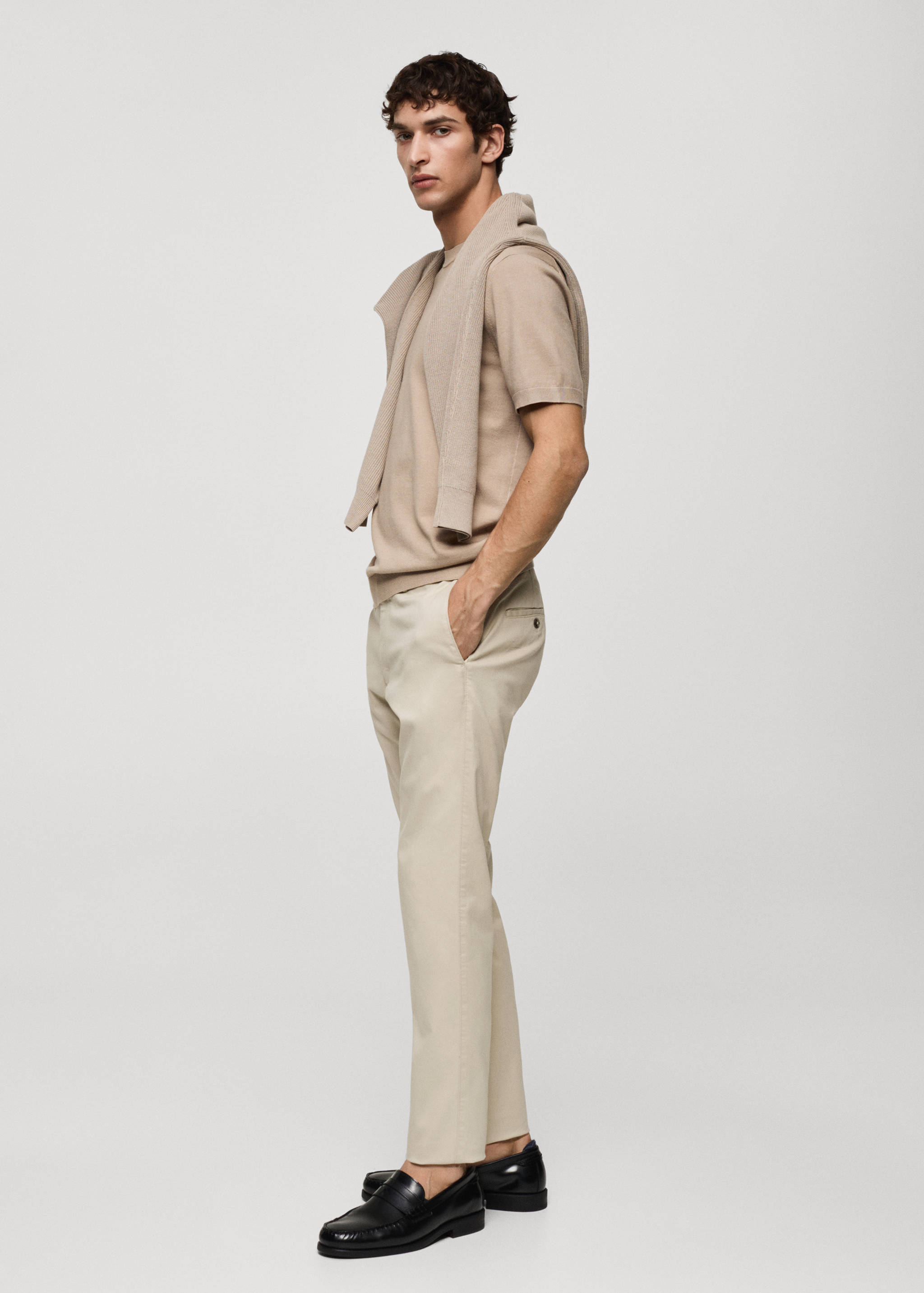 Slim fit serge chino pants - Details of the article 2