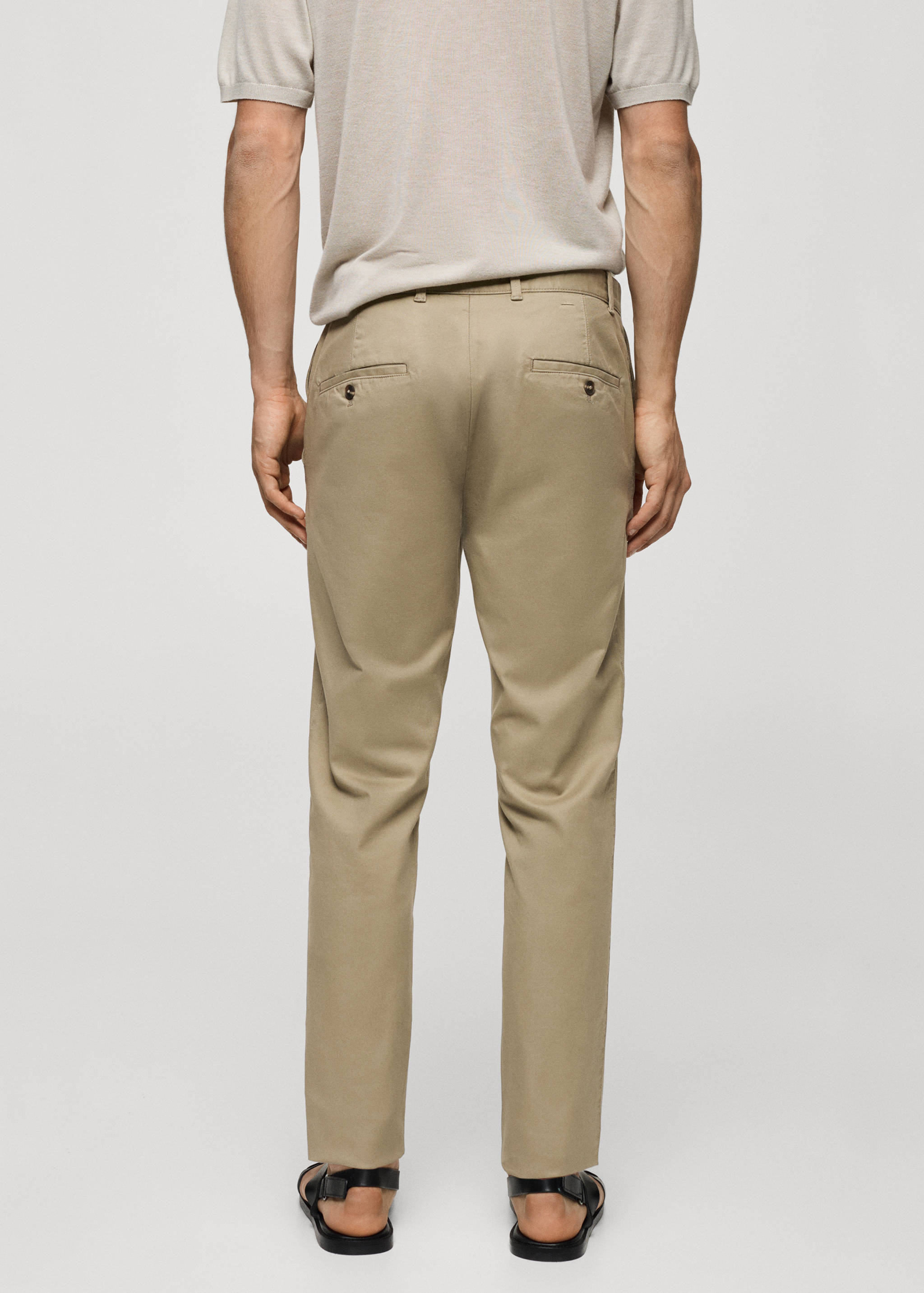 Slim fit serge chino pants - Reverse of the article