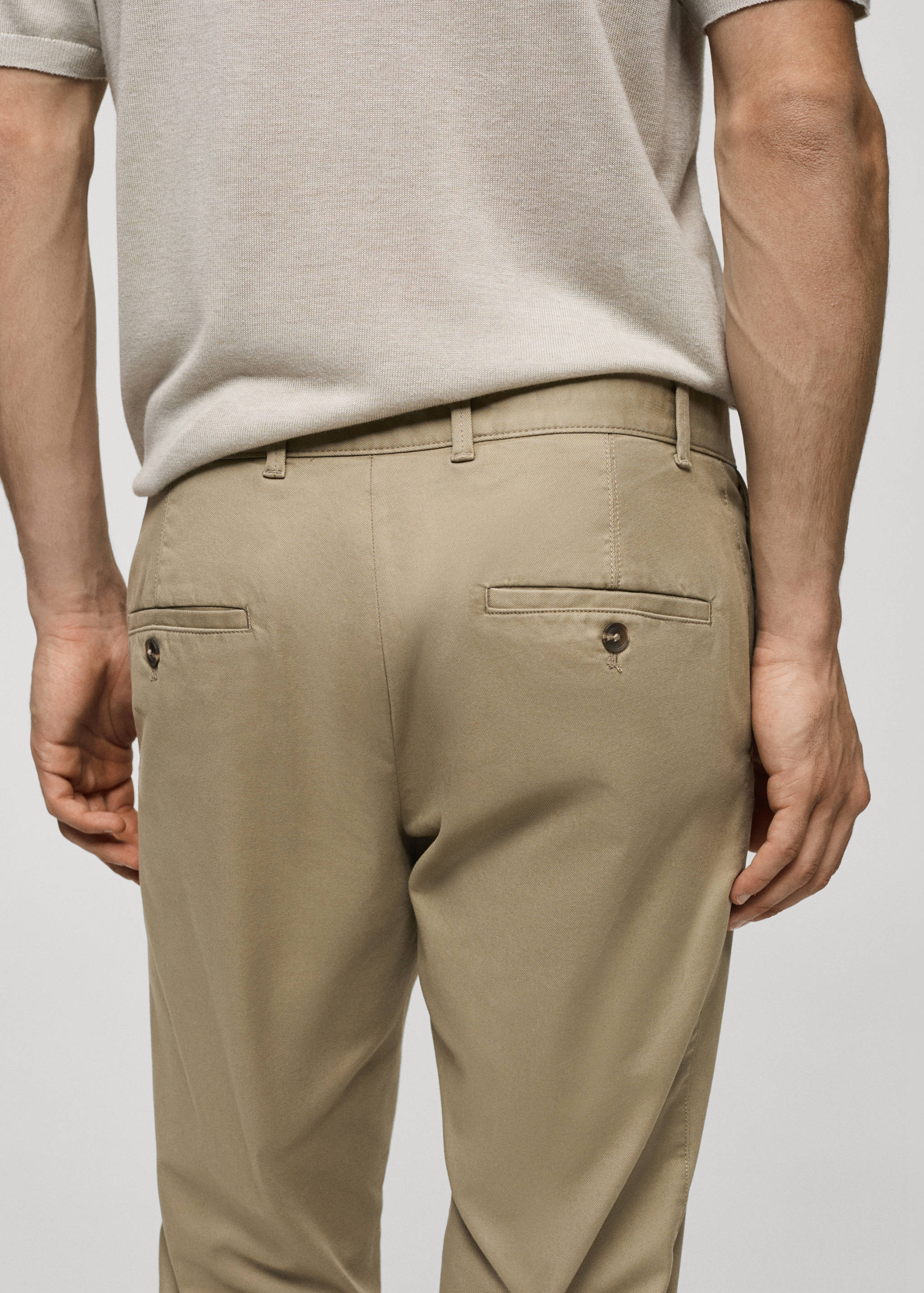 Slim fit serge chino pants - Details of the article 4