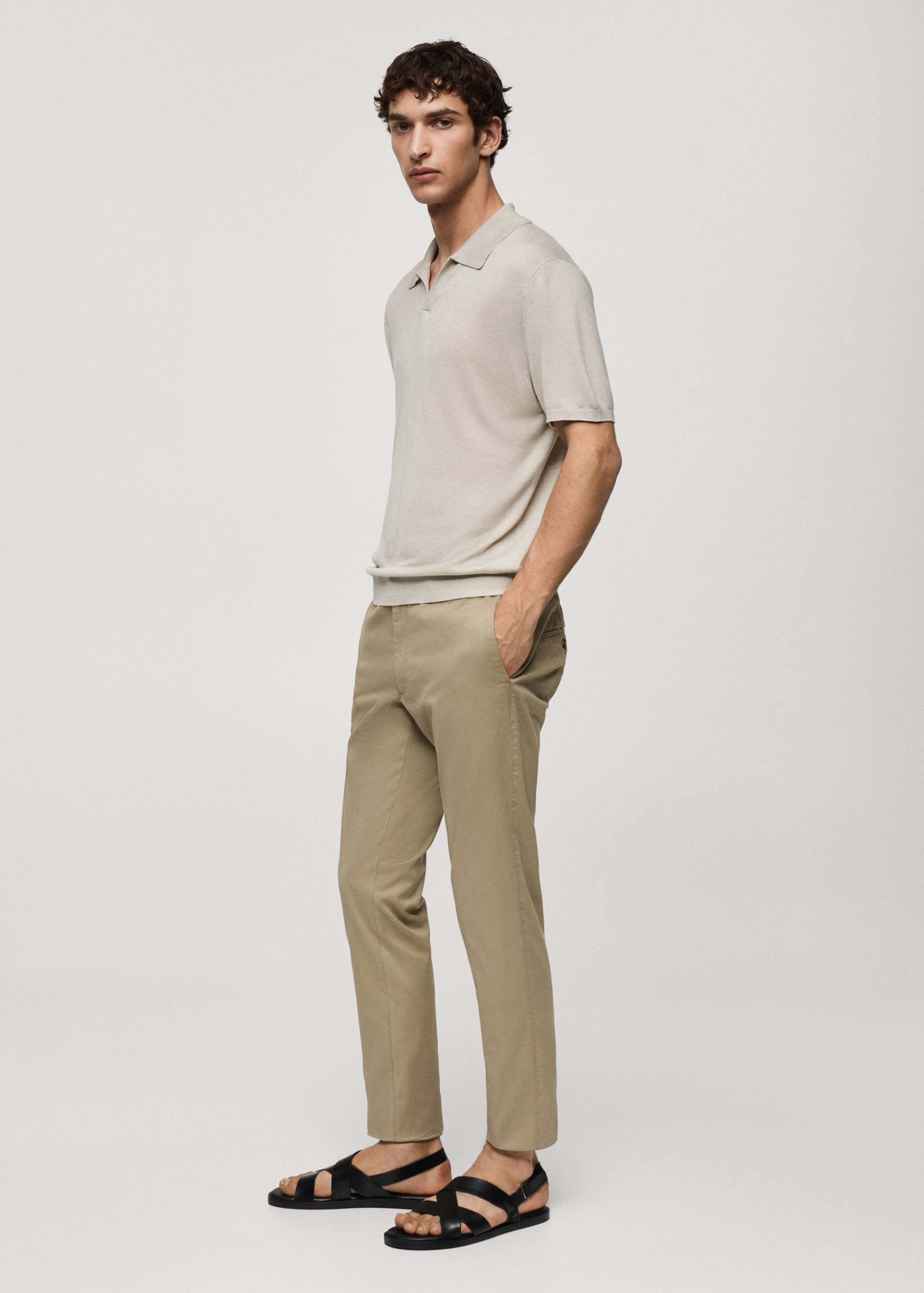 Slim fit serge chino pants - Details of the article 2