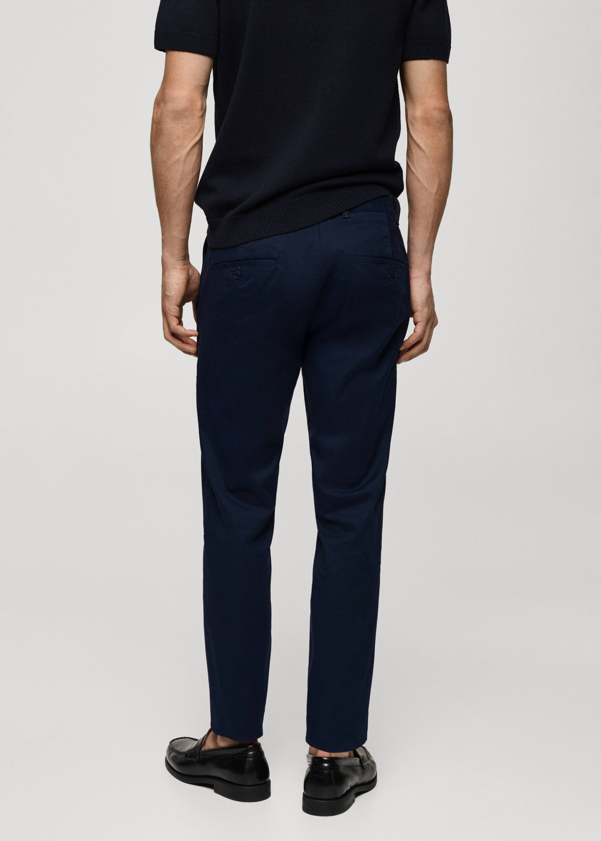 Slim fit serge chino pants - Reverse of the article