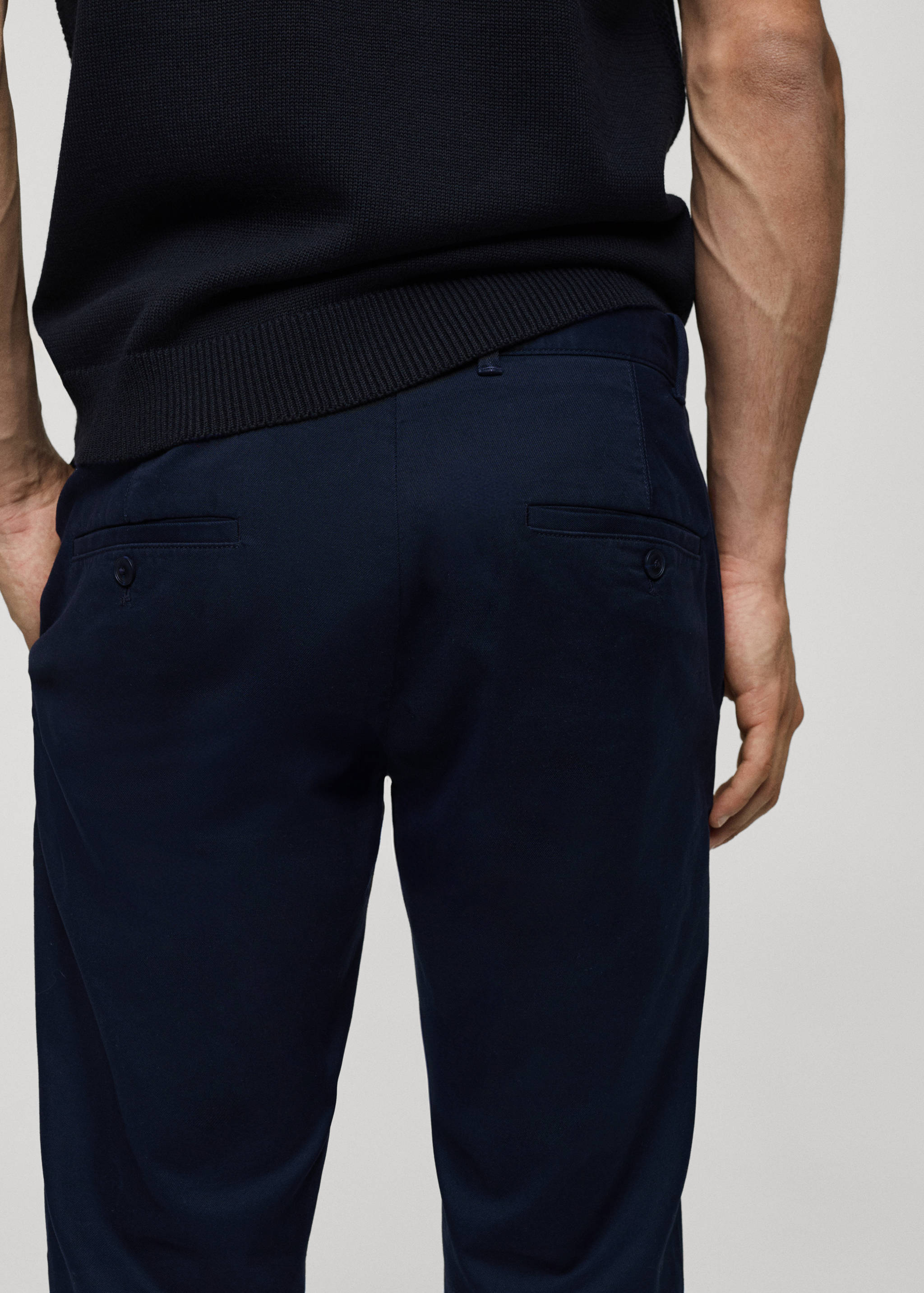 Slim fit serge chino pants - Details of the article 4