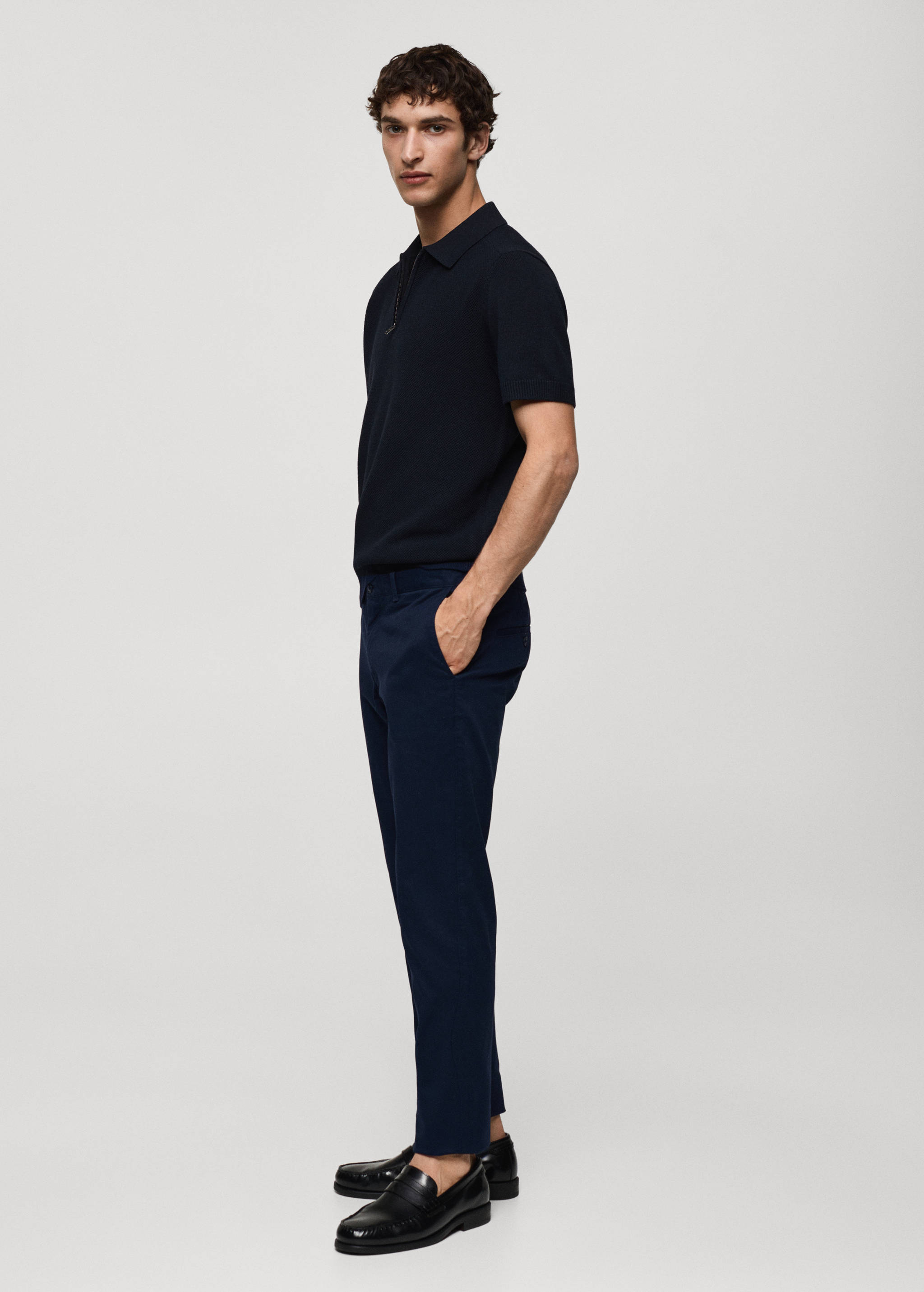 Slim fit serge chino pants - Details of the article 2