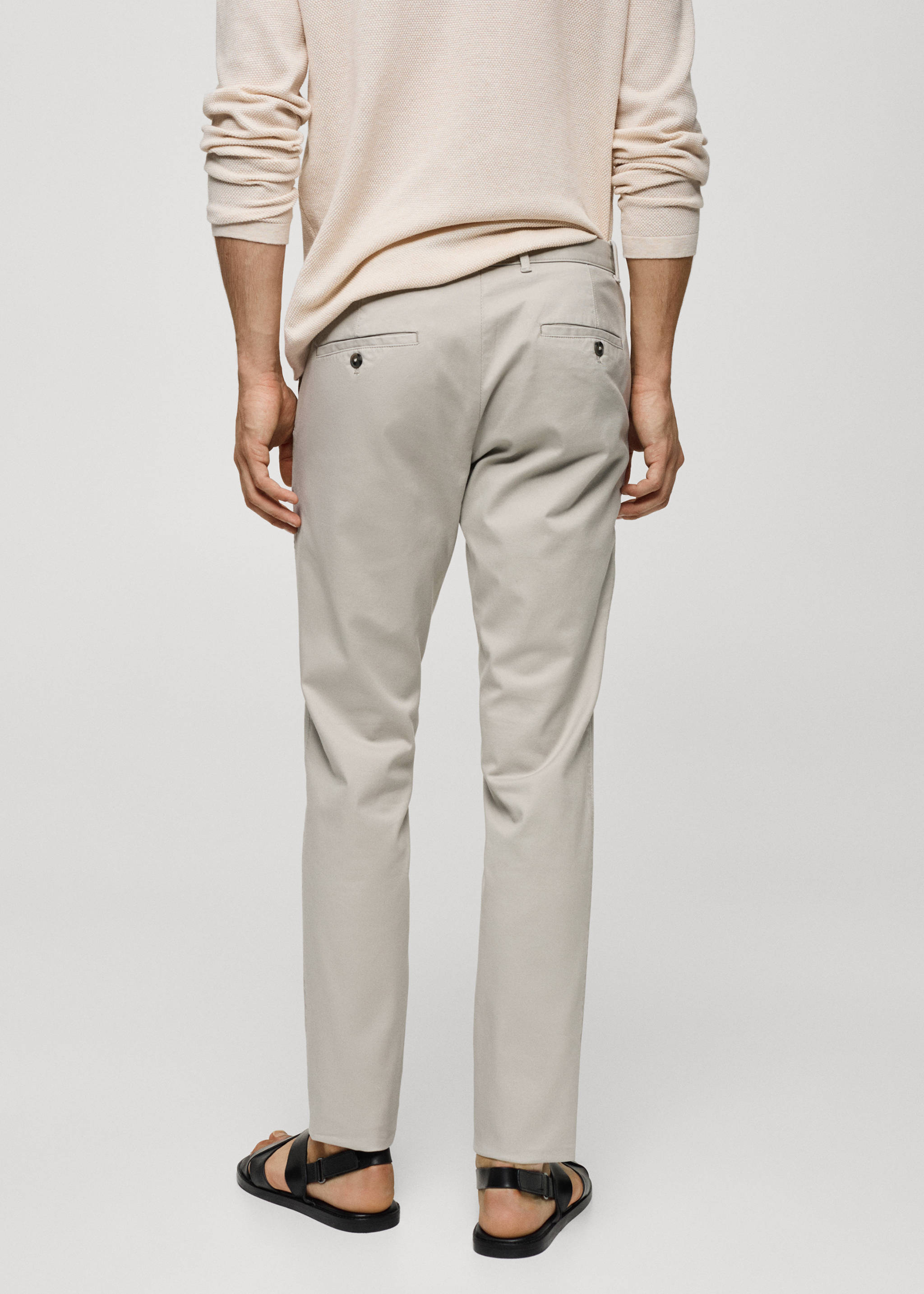Slim fit serge chino pants - Reverse of the article