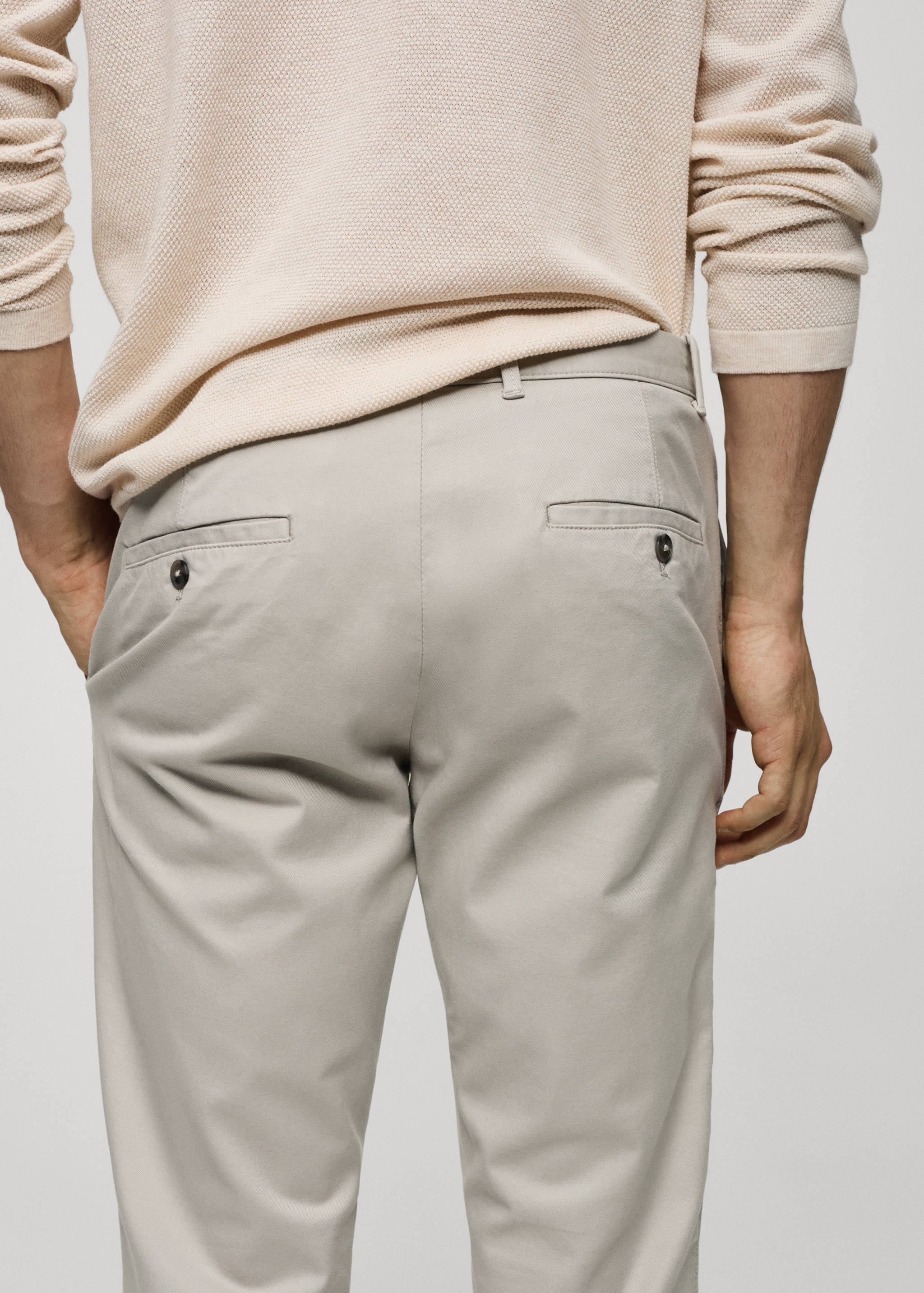 Slim fit serge chino pants - Details of the article 4