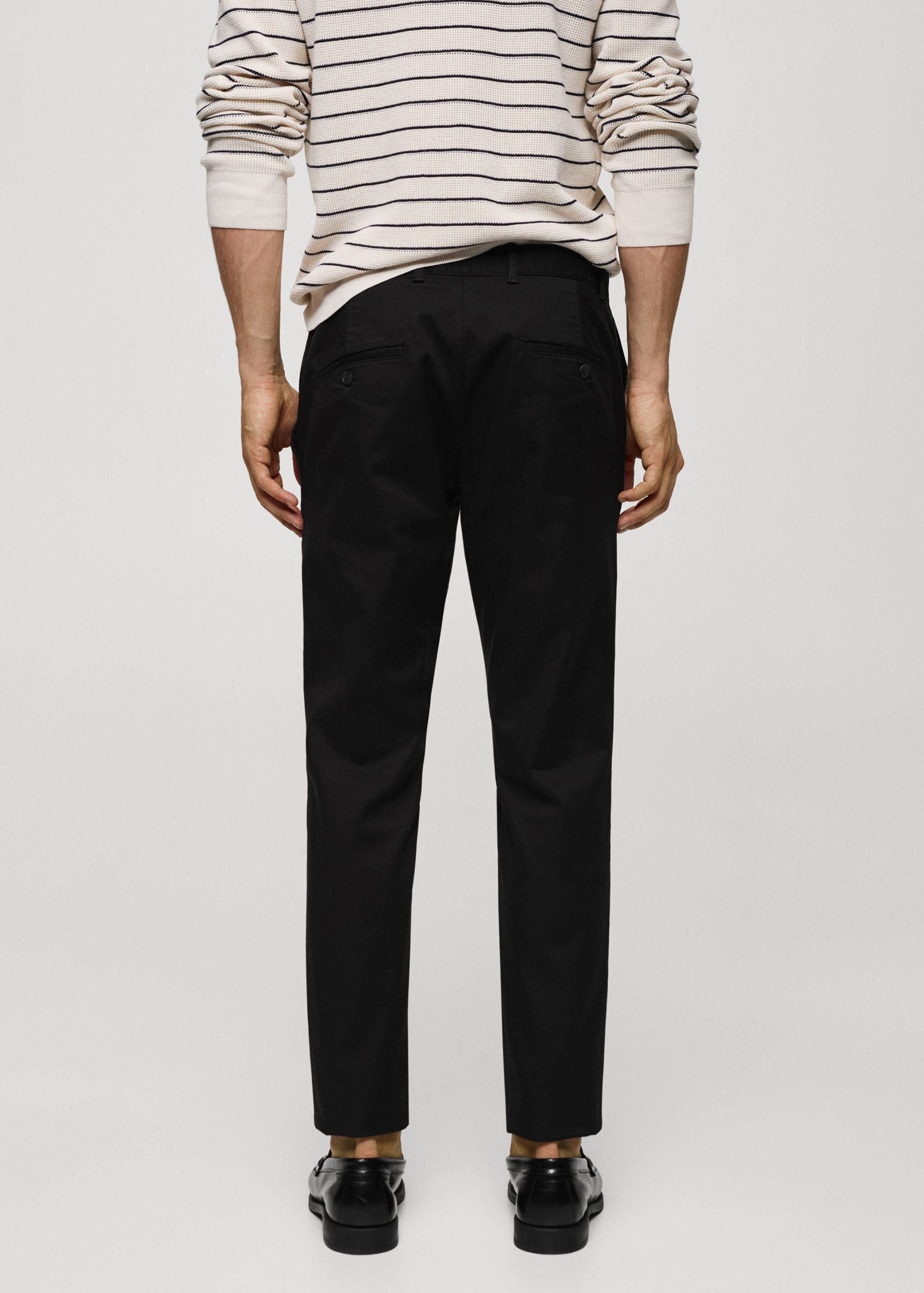 Slim fit serge chino pants - Reverse of the article
