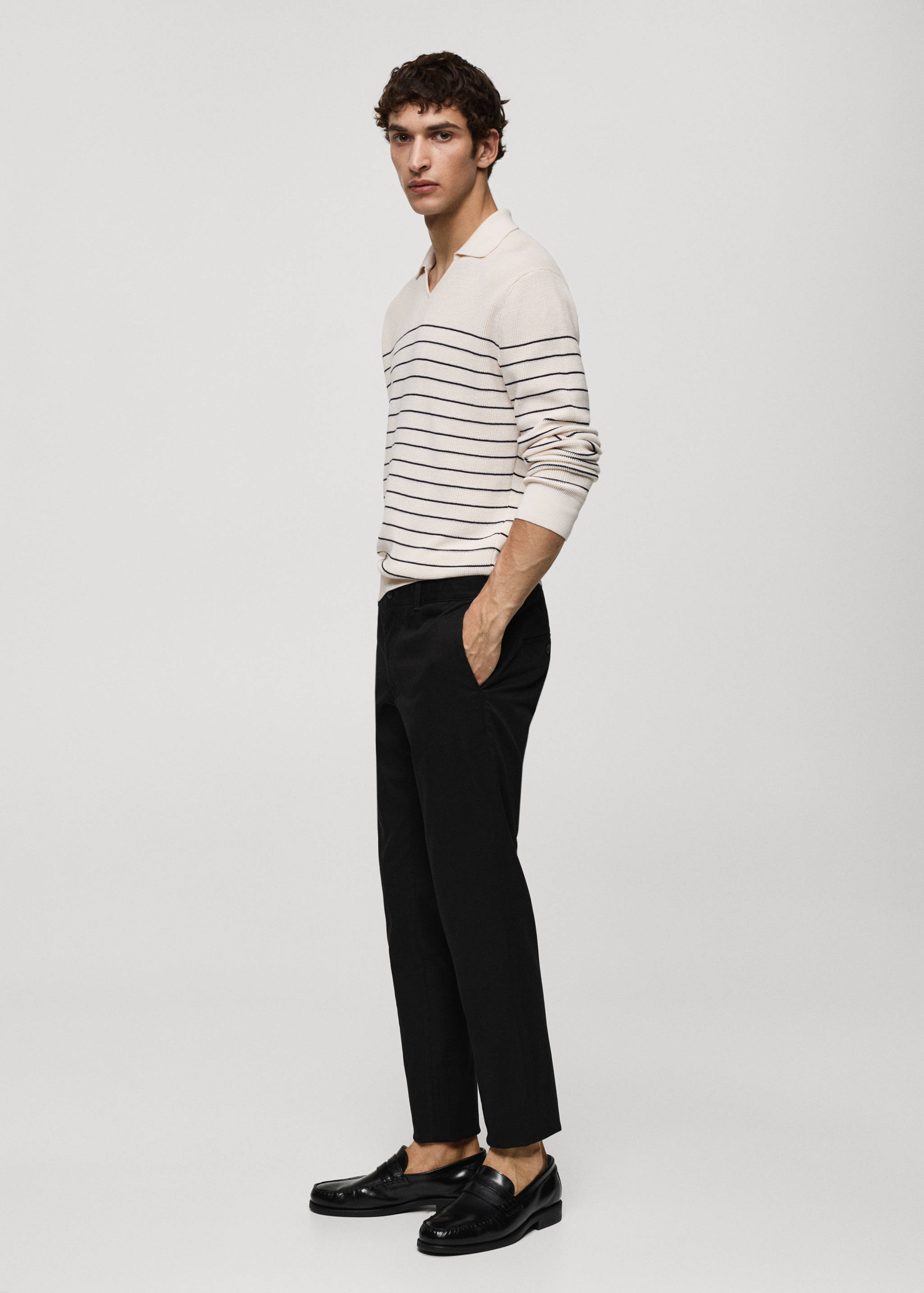 Slim fit serge chino pants - Details of the article 2