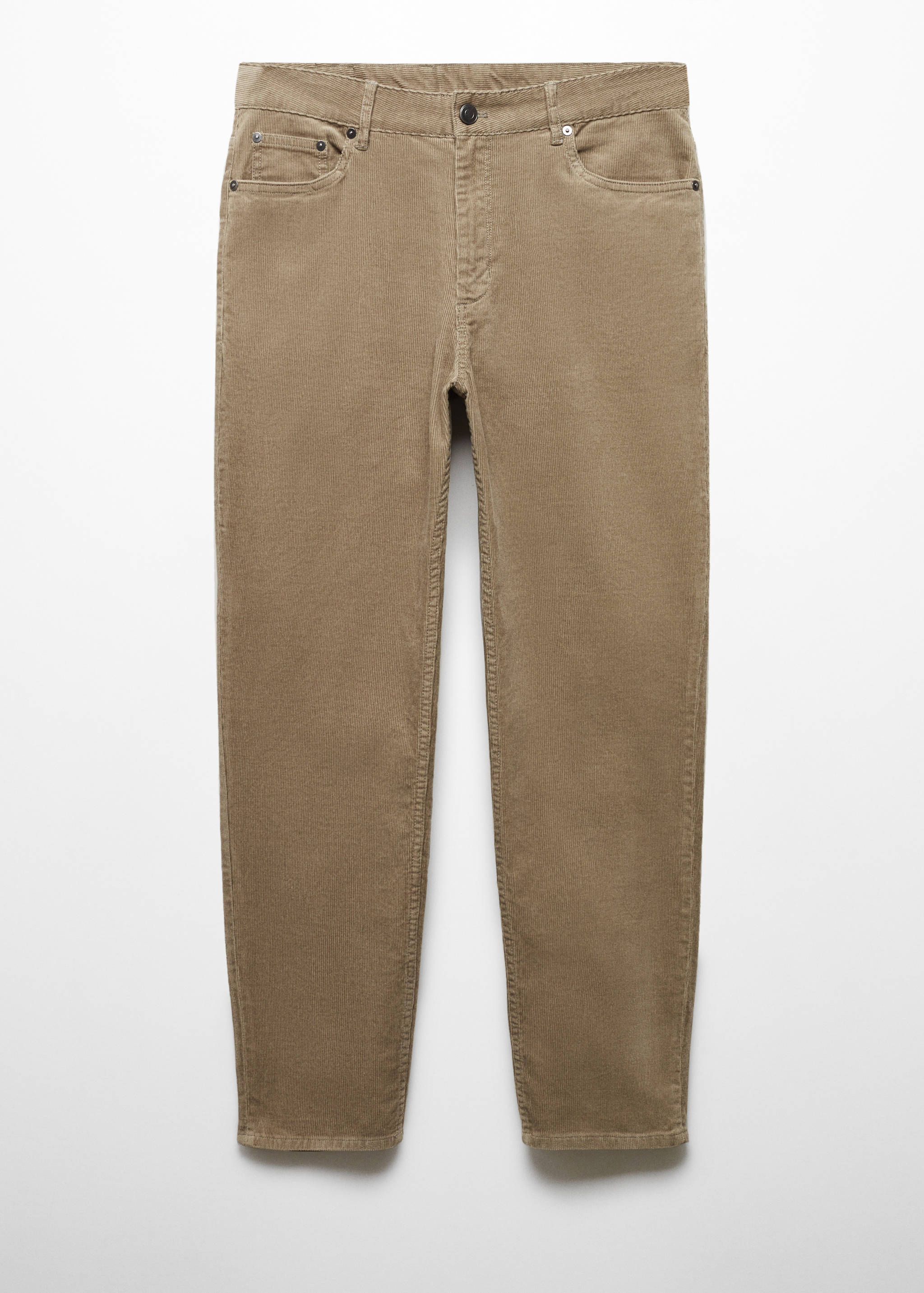 Micro-corduroy slim-fit trousers - Article without model