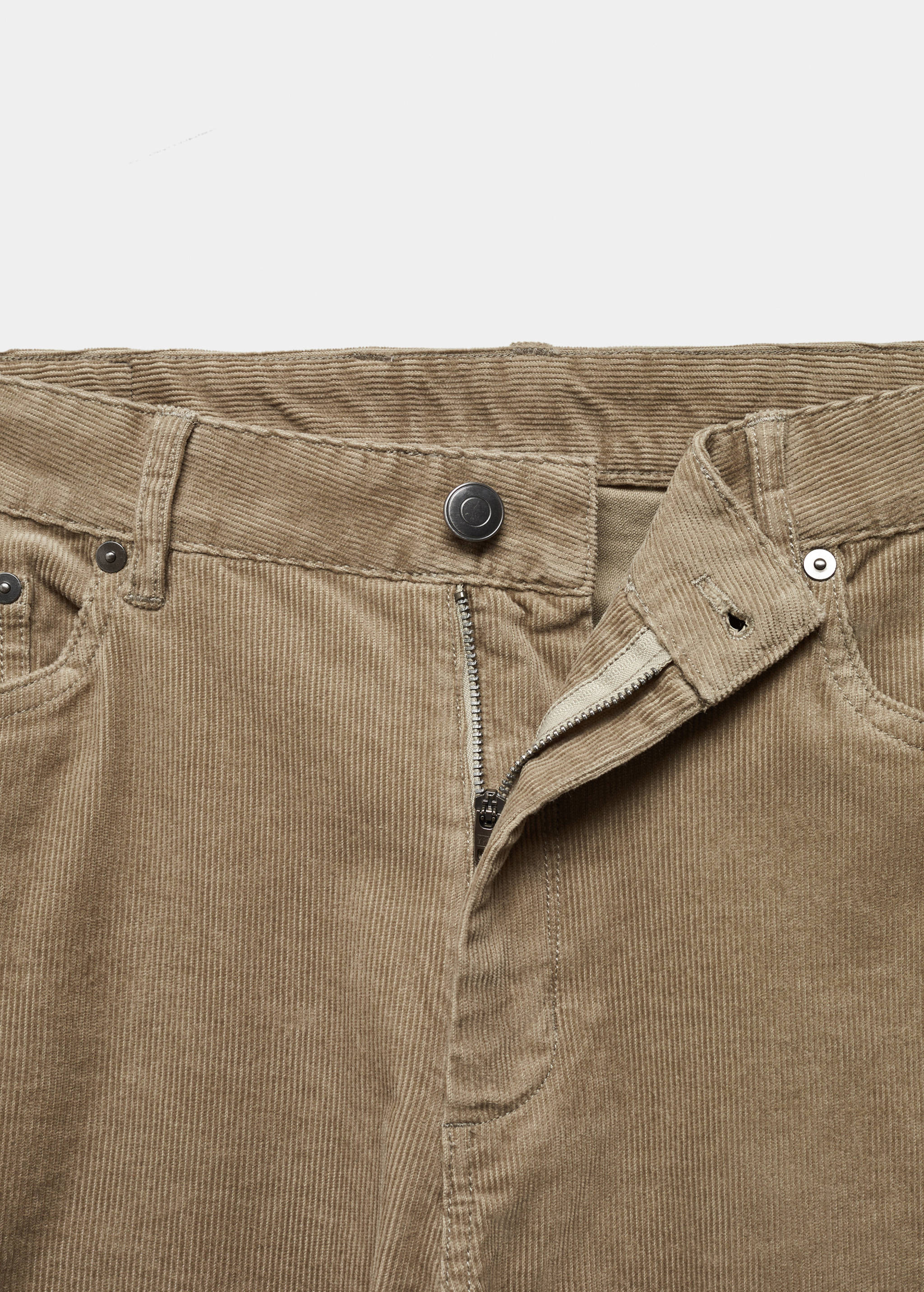 Micro-corduroy slim-fit trousers - Details of the article 8