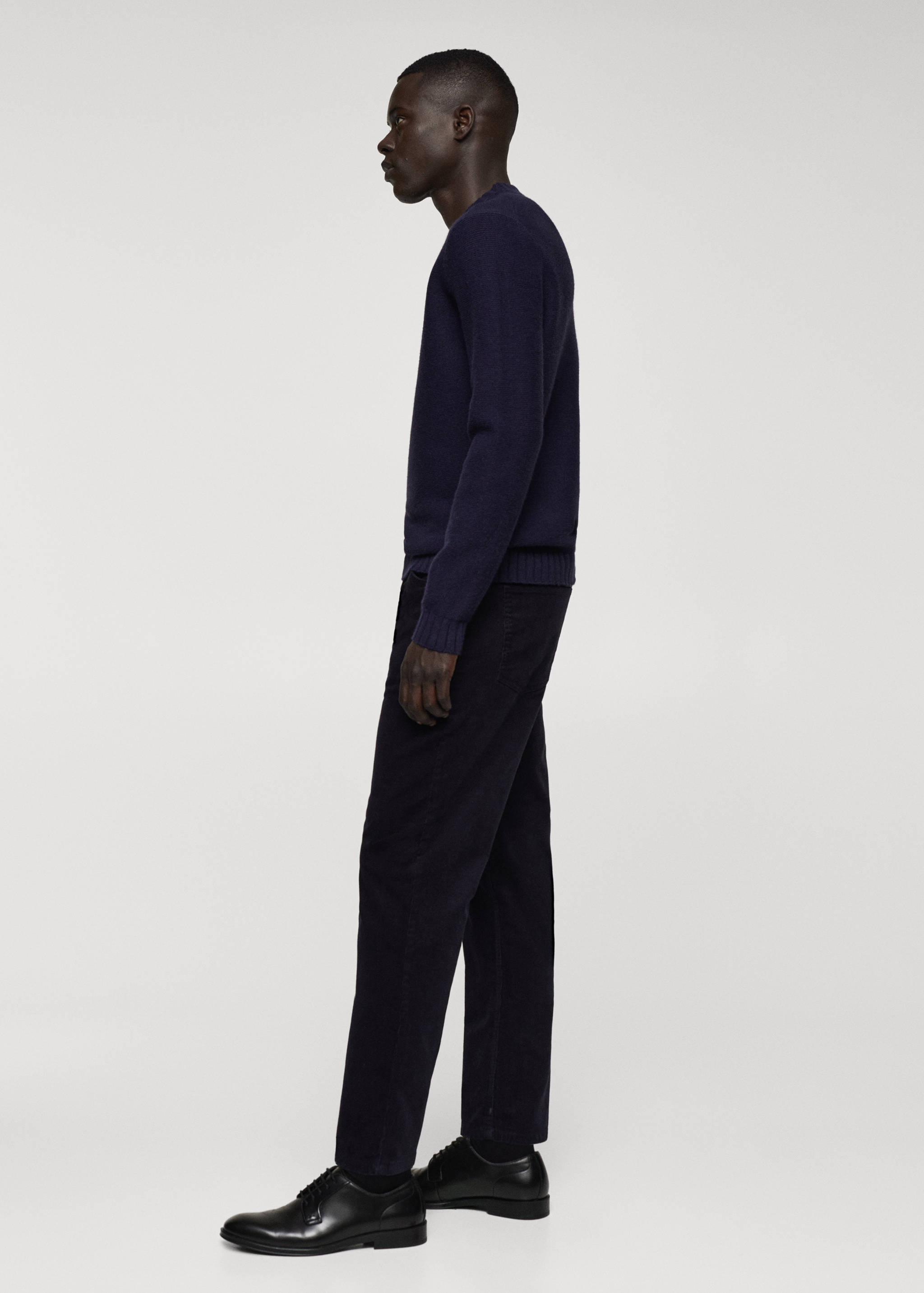 Micro-corduroy slim-fit trousers - Details of the article 2