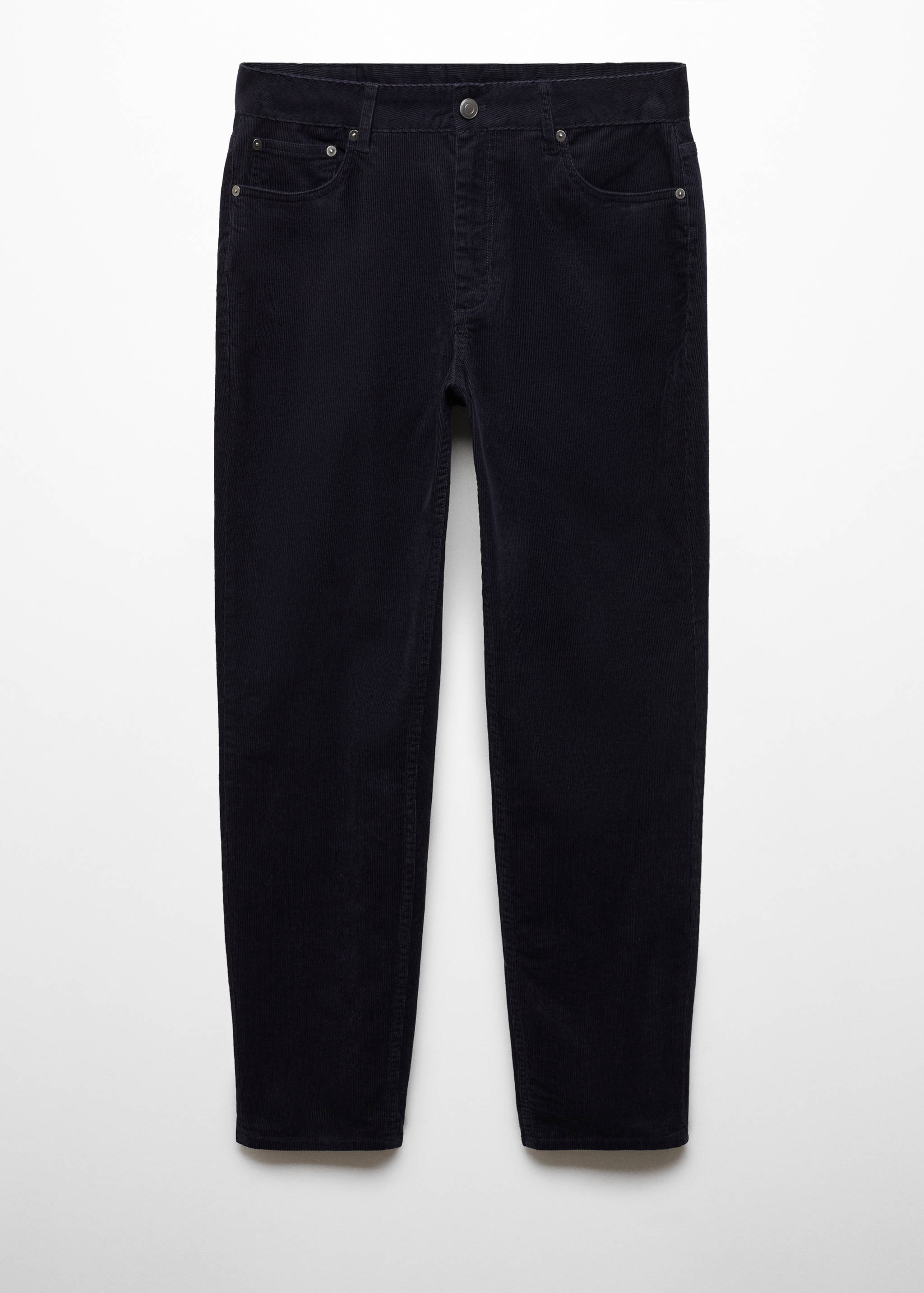 Micro-corduroy slim-fit trousers - Article without model