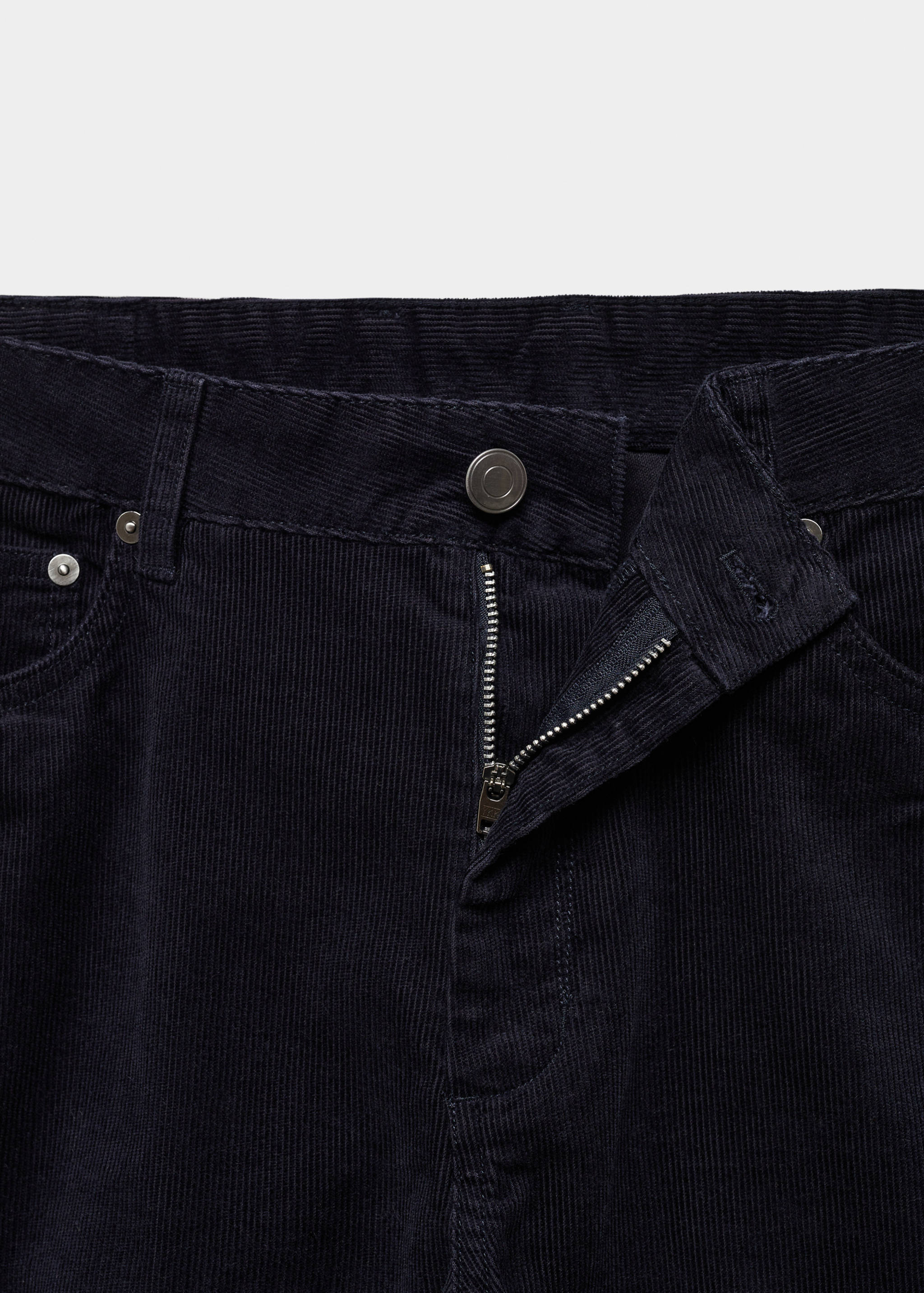 Micro-corduroy slim-fit trousers - Details of the article 8