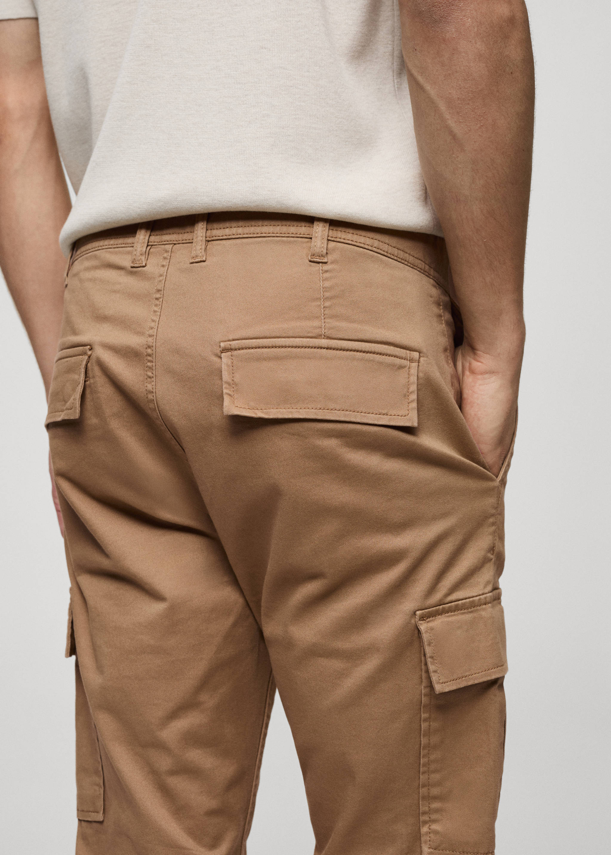 Pantalón cargo algodón slim fit - Detalle del artículo 6