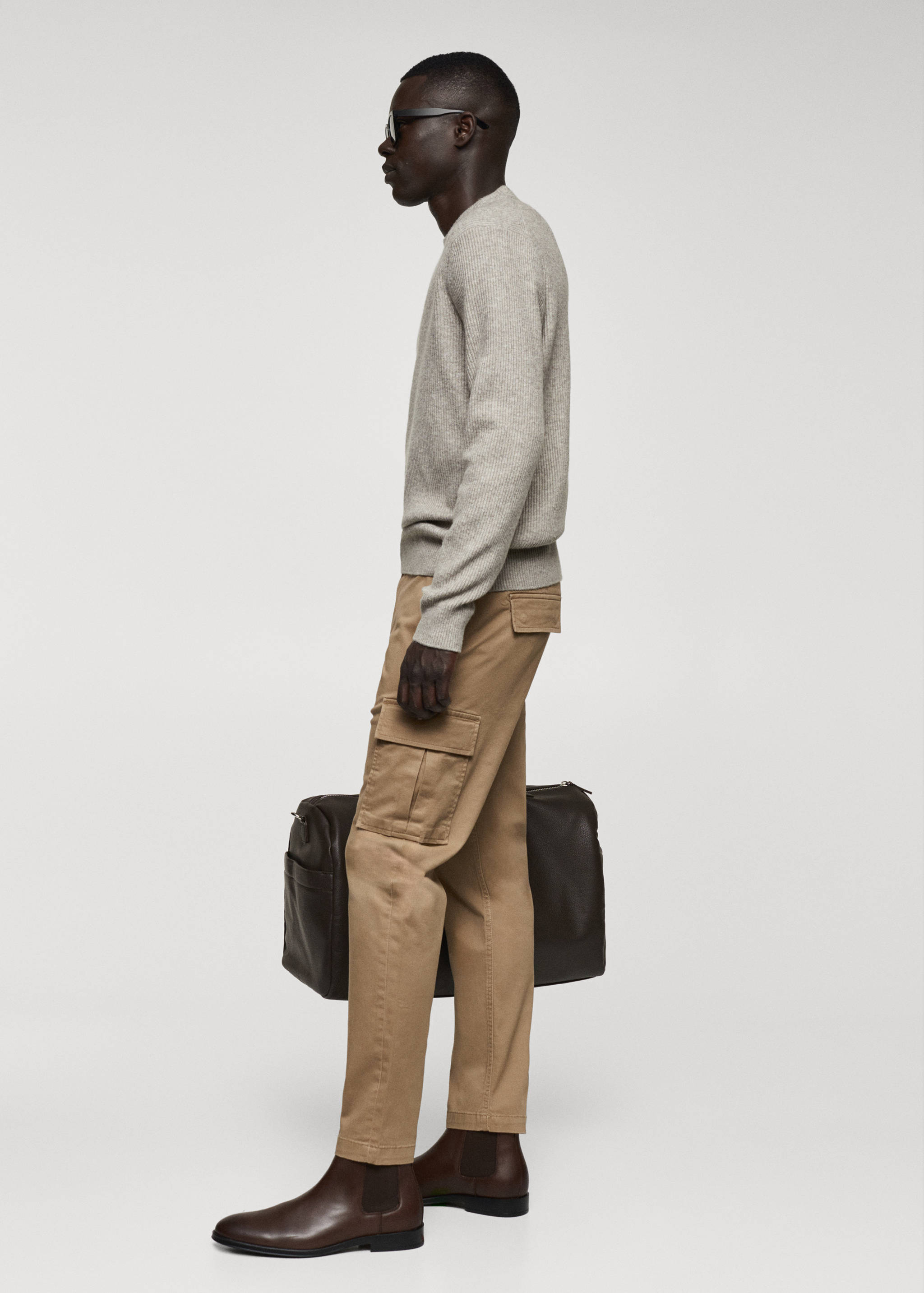 Pantalón cargo algodón slim fit - Detalle del artículo 2