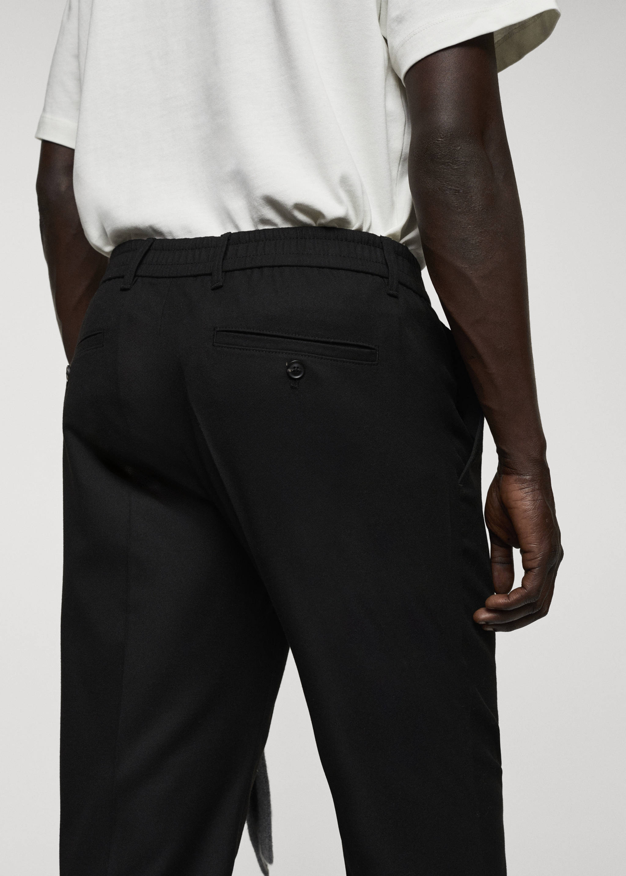 Pantalon coton slim-fit pinces - Détail de l'article 4