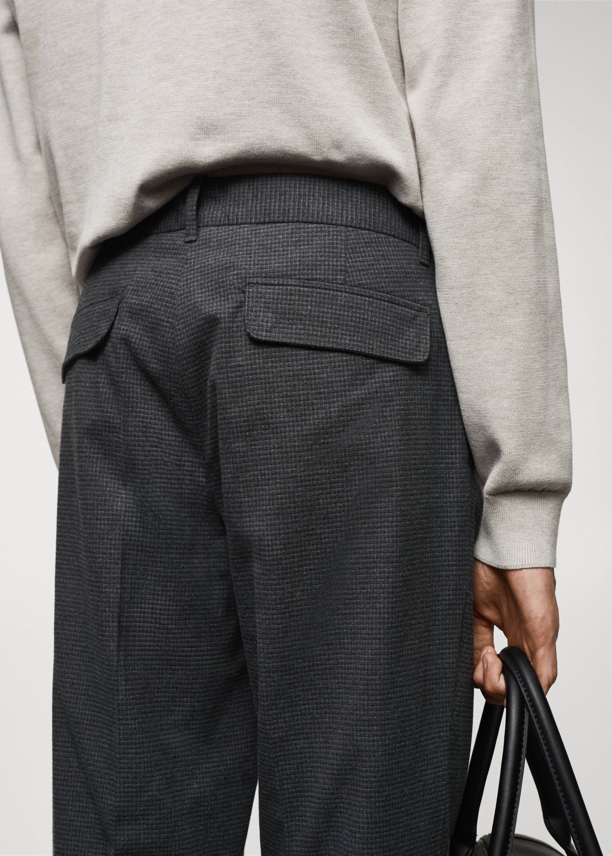 بنطال قطني بقصة ضيقة - تفاصيل المنتج 4