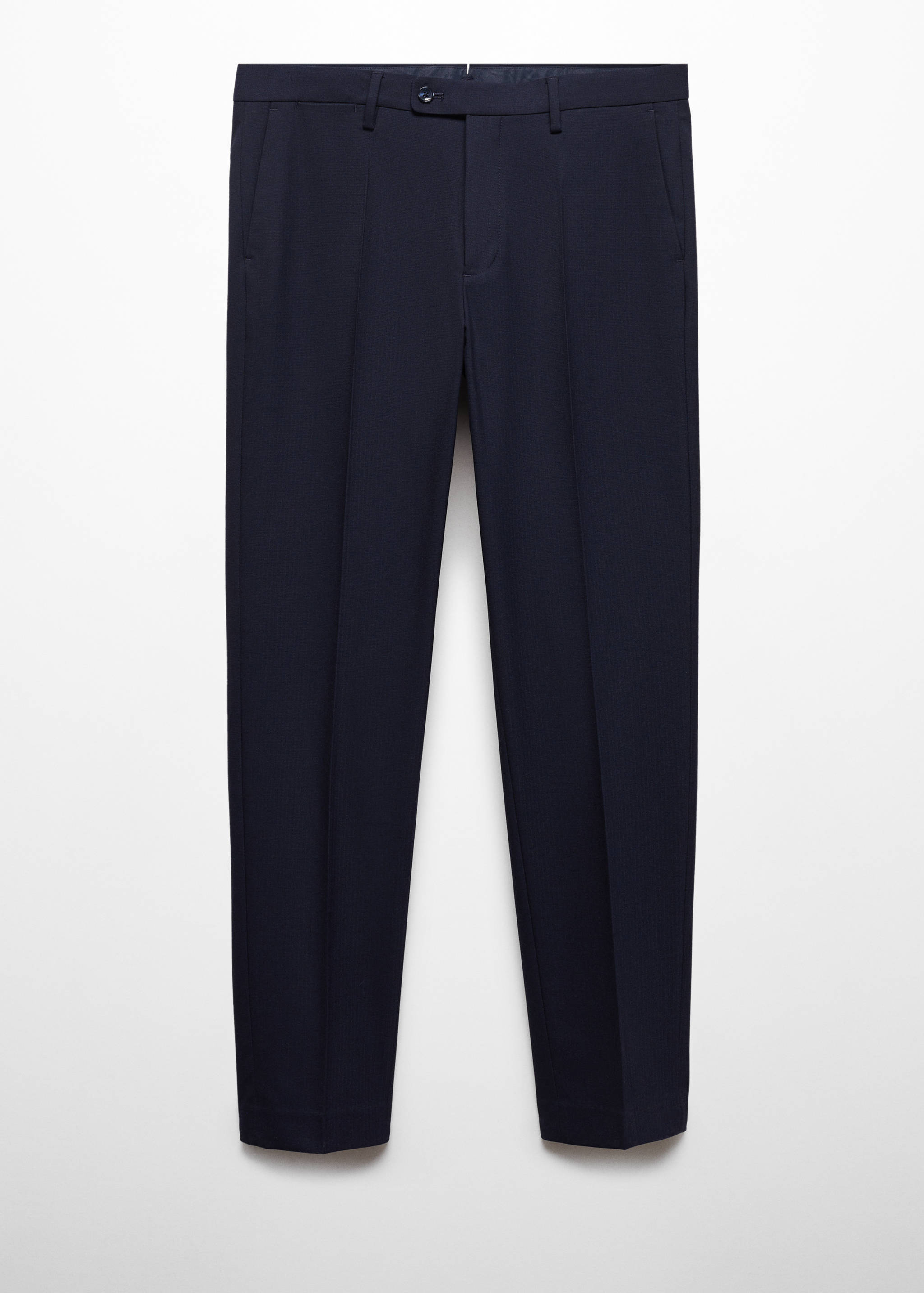 Stretch-fabric slim-fit suit trousers - Article without model