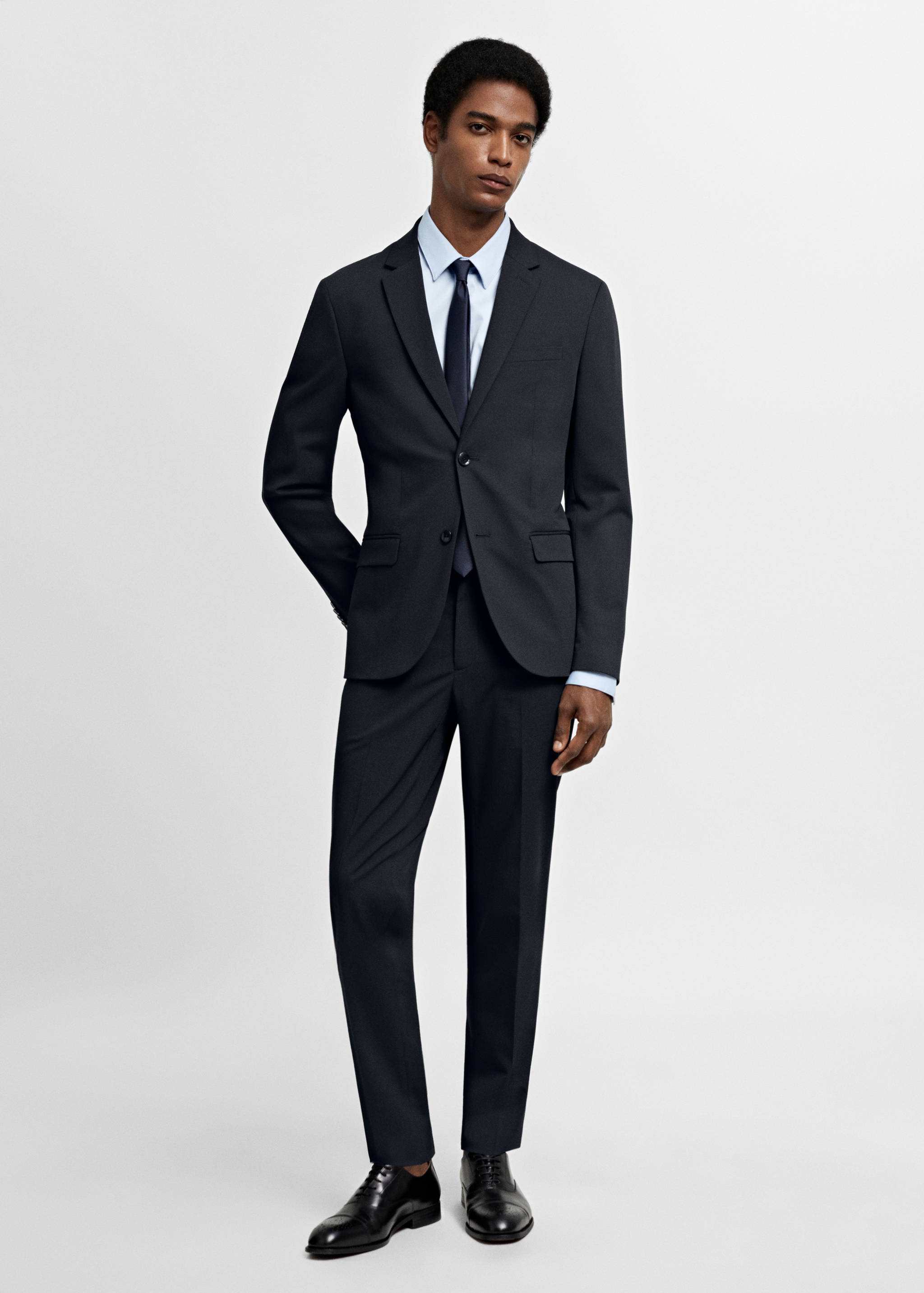 Super slim fit suit trousers - General plane