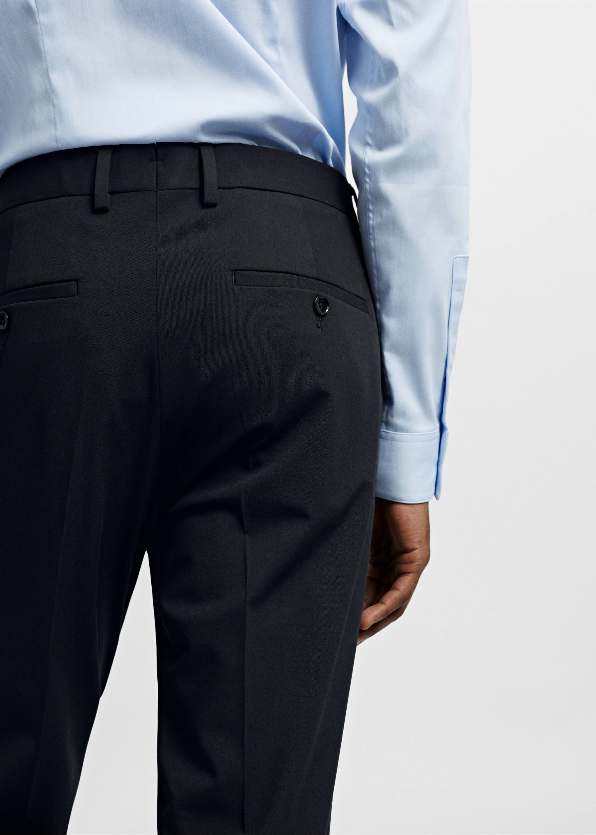 Super slim fit suit trousers - Details of the article 3