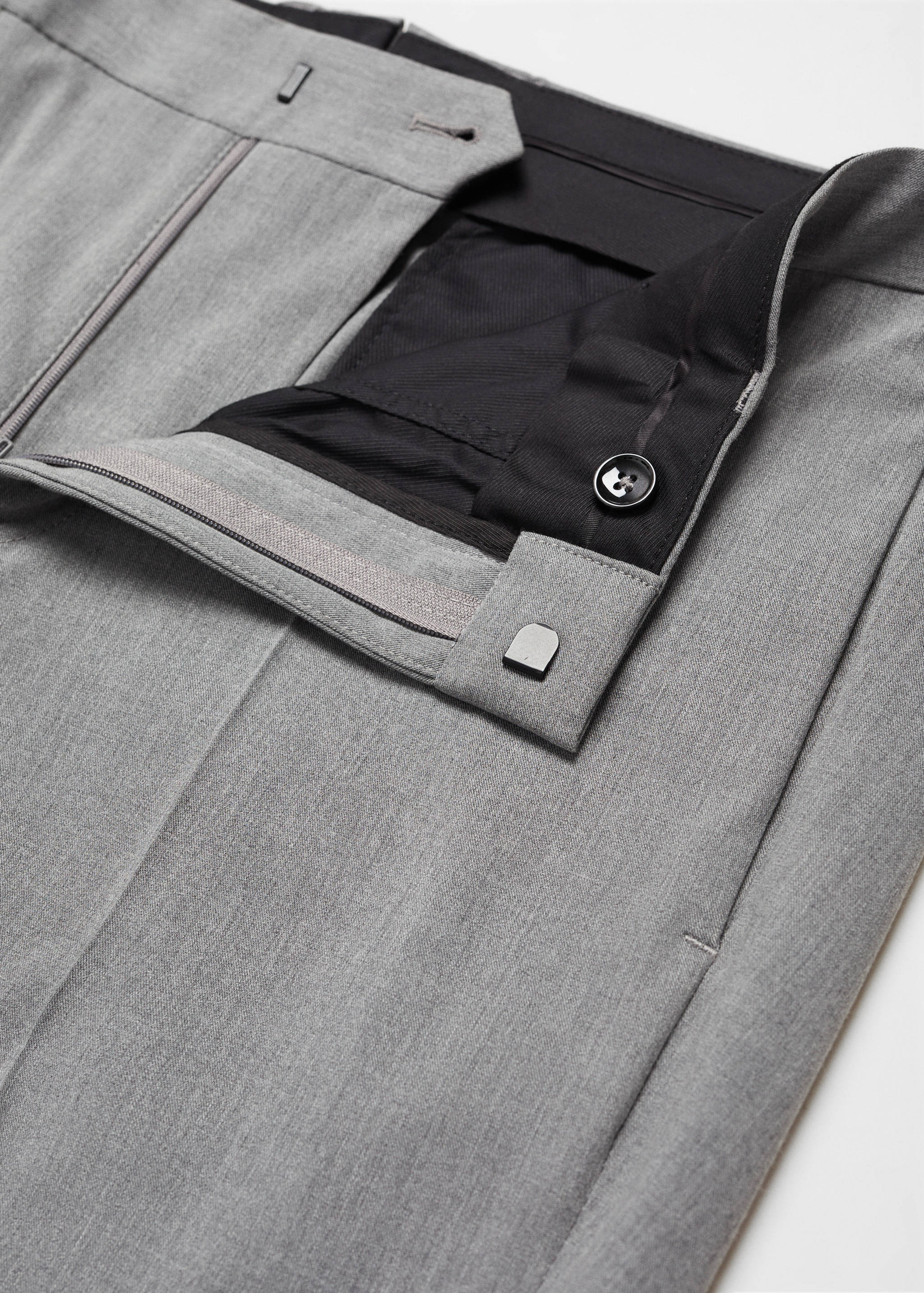 Stretch fabric super slim-fit suit trousers - Details of the article 8