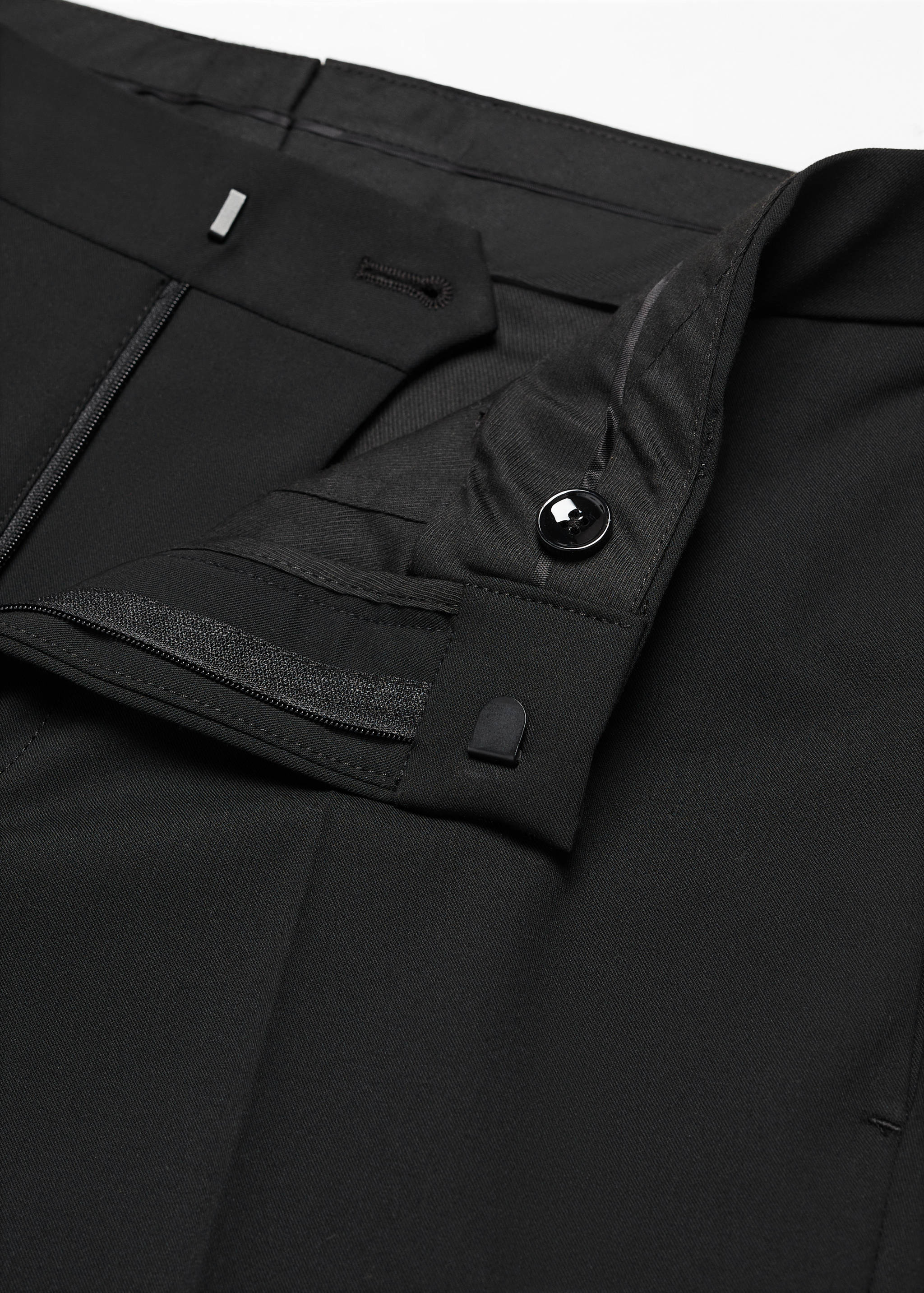 Stretch fabric super slim-fit suit trousers - Details of the article 8