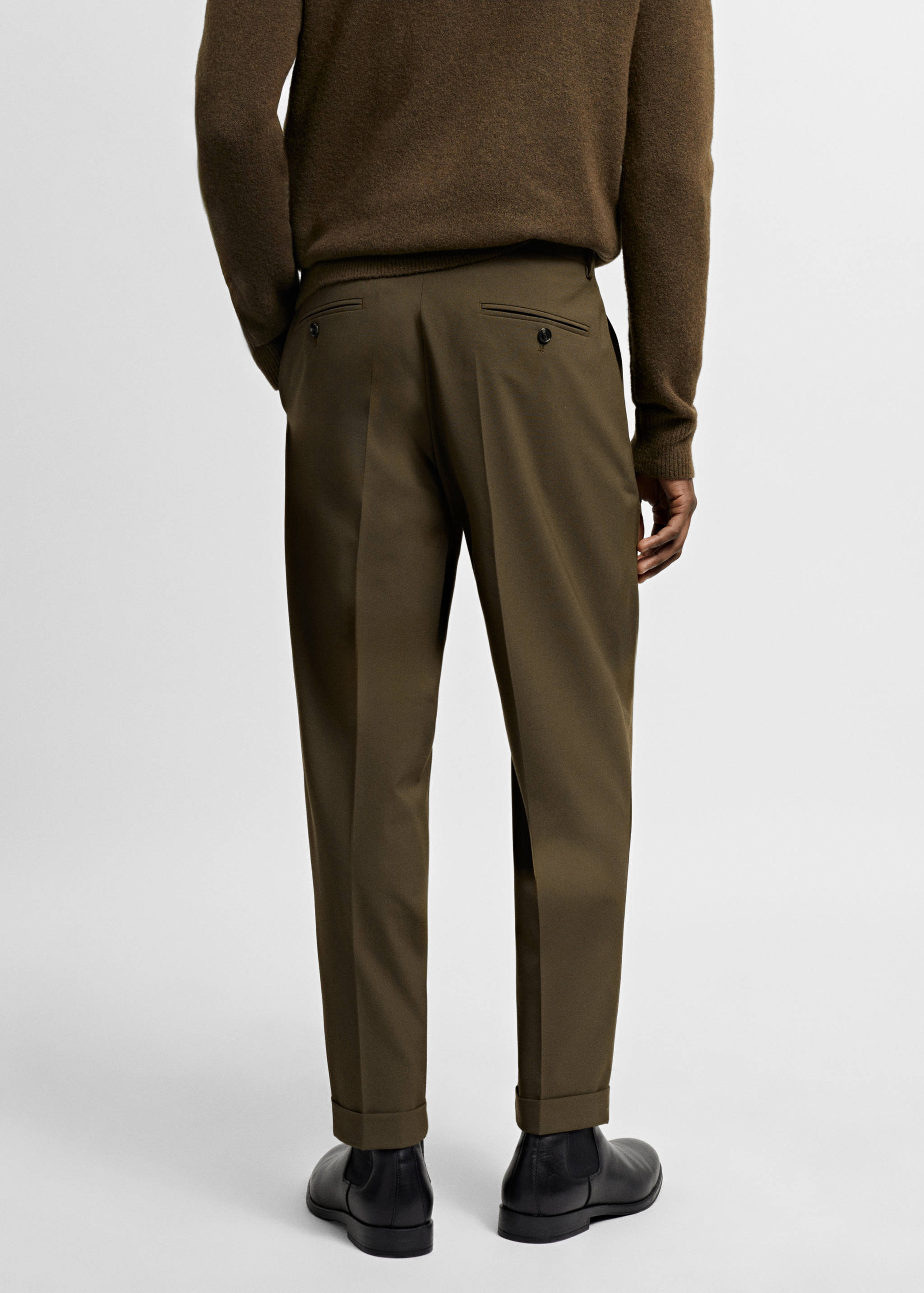 Slim-fit suit trousers - Reverse of the article