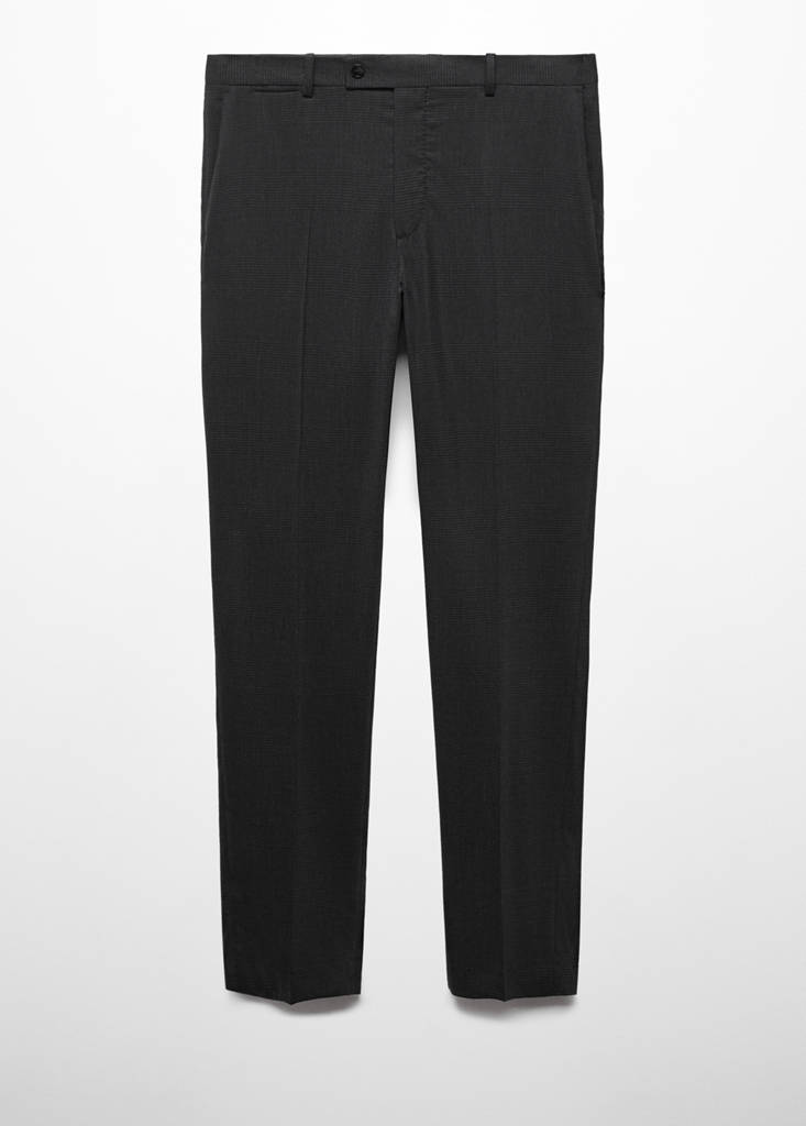 Slim fit cool wool suit trousers — Grey
