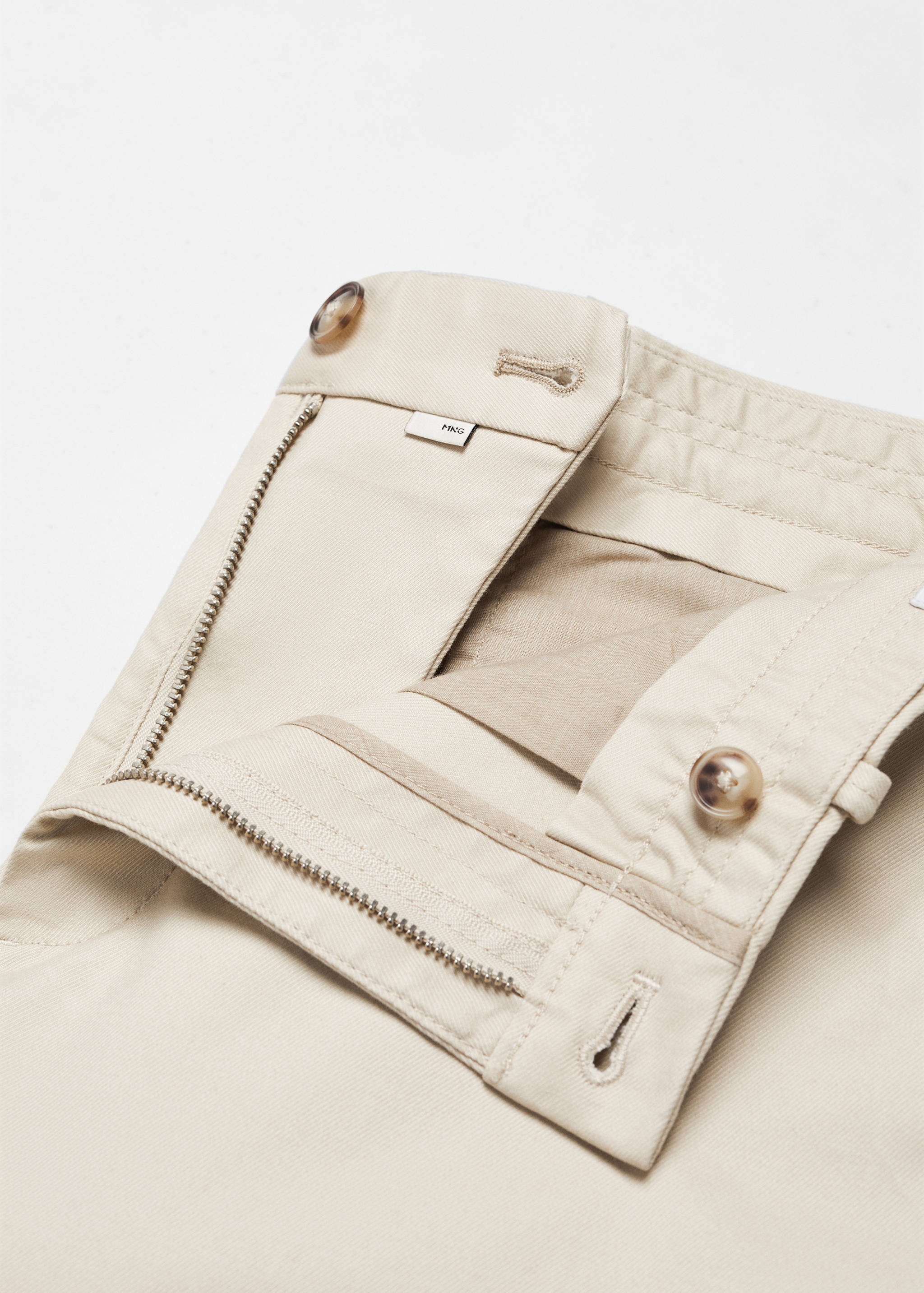 Slim fit serge chino trousers - Details of the article 8