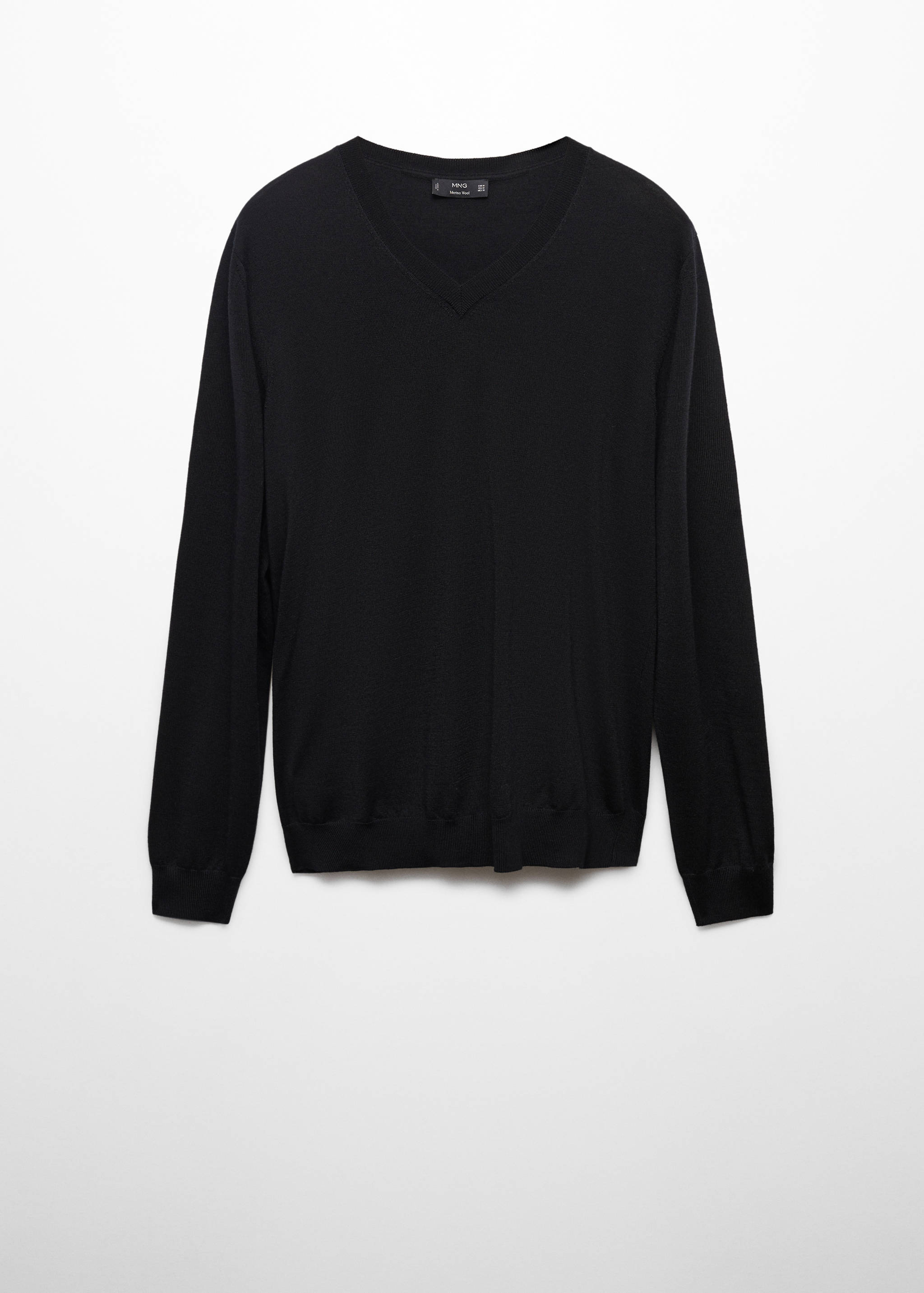 100% merino wool V-neck sweater - Article without model
