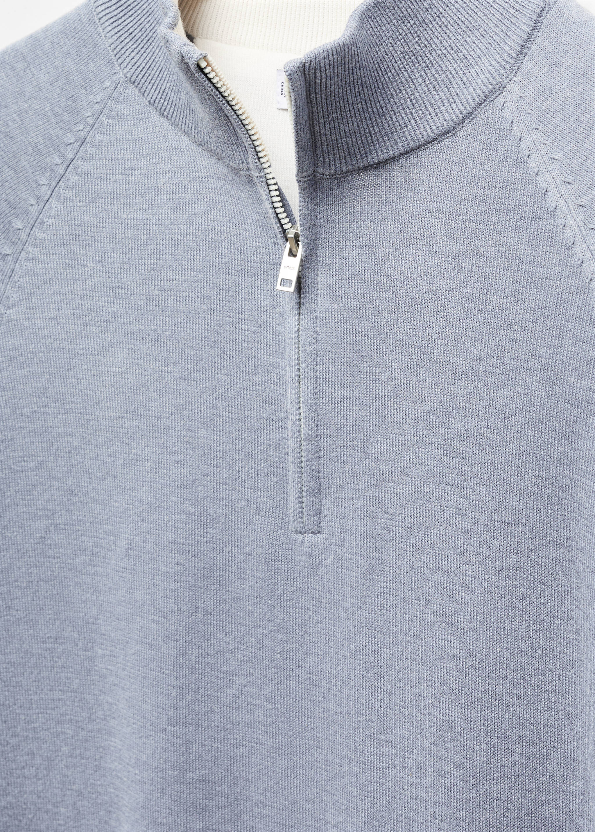 Pull-over coton col zippé - Détail de l'article 8