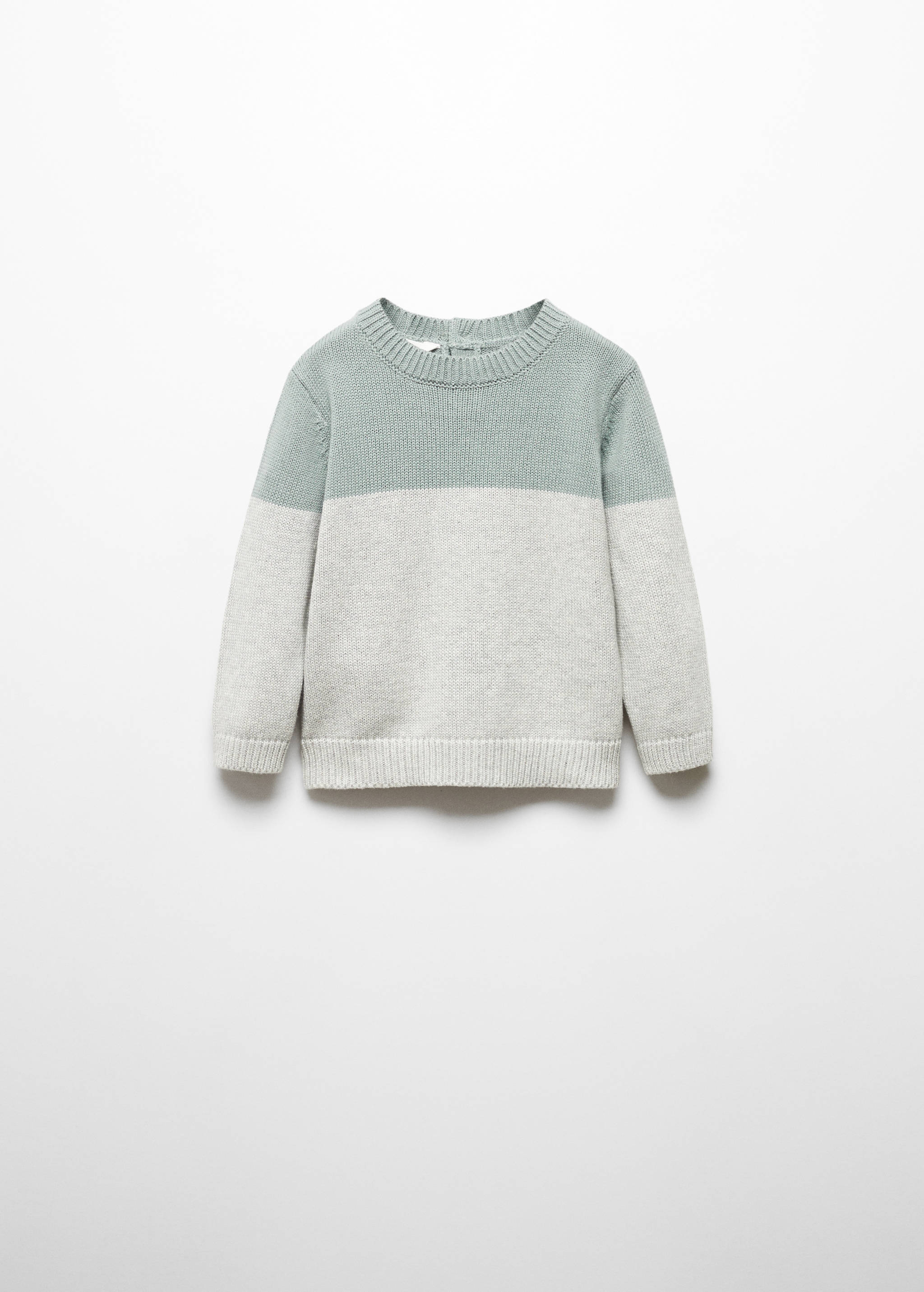 Contrasting knit sweater - Article without model